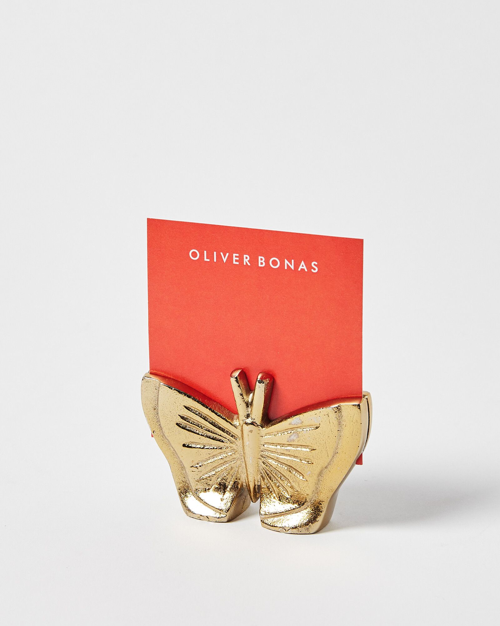 Butterfly Gold Metal Photo Holder Oliver Bonas Us