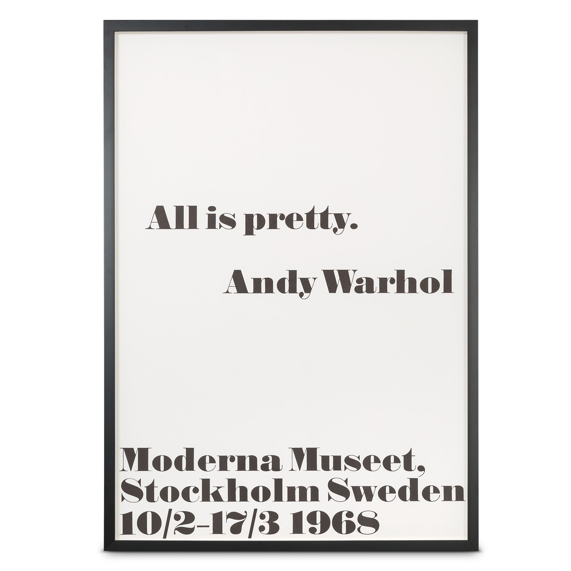 All Pretty, 1968 Wall Art by Andy | Oliver Bonas