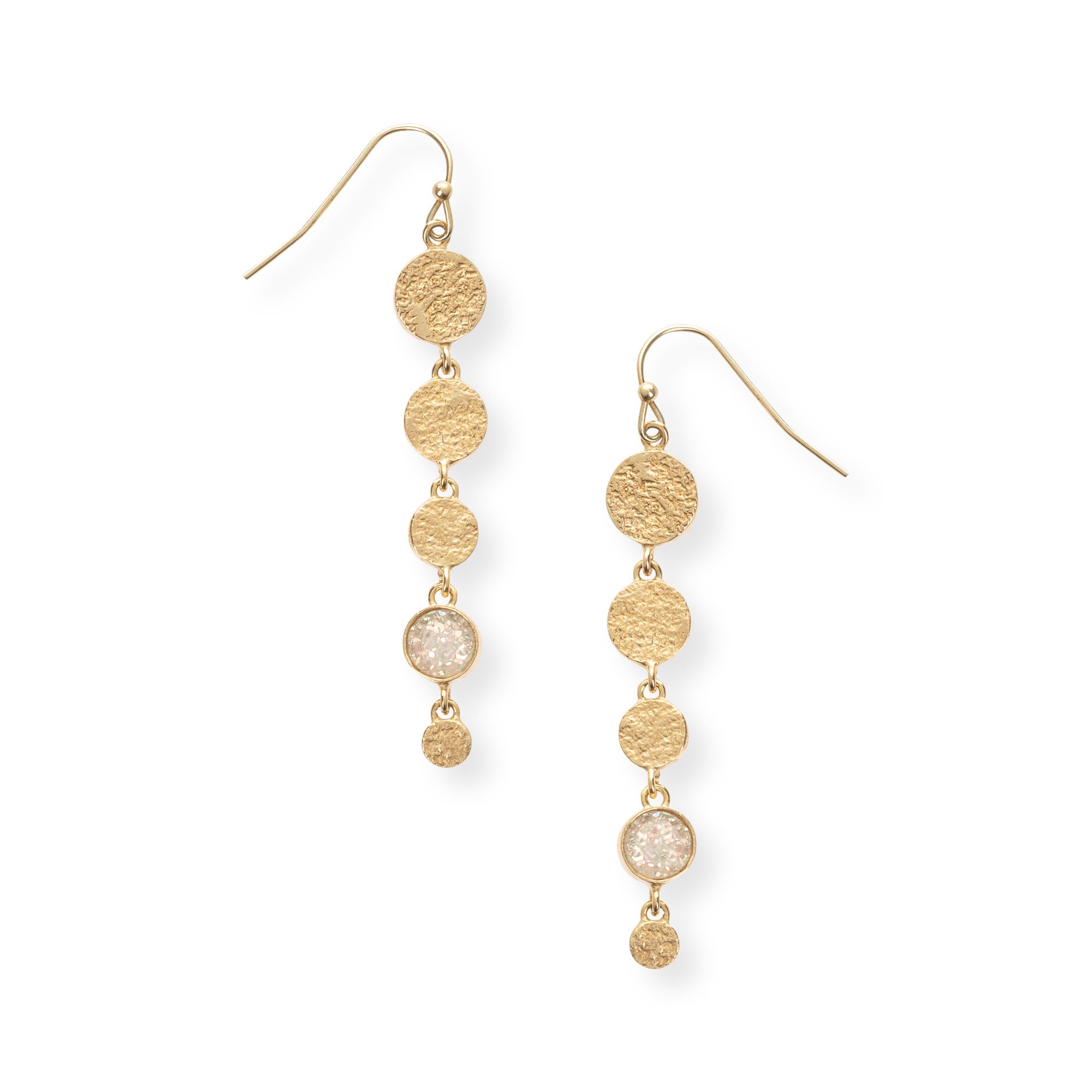 Josie Druzy & Circle Drop Earrings | Oliver Bonas