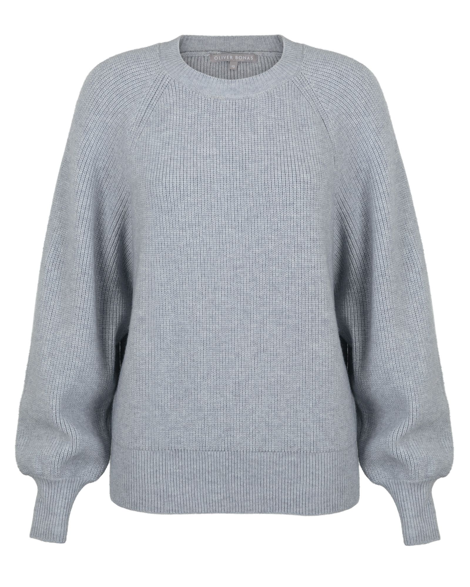 Affection Fisherman Rib Grey Jumper | Oliver Bonas