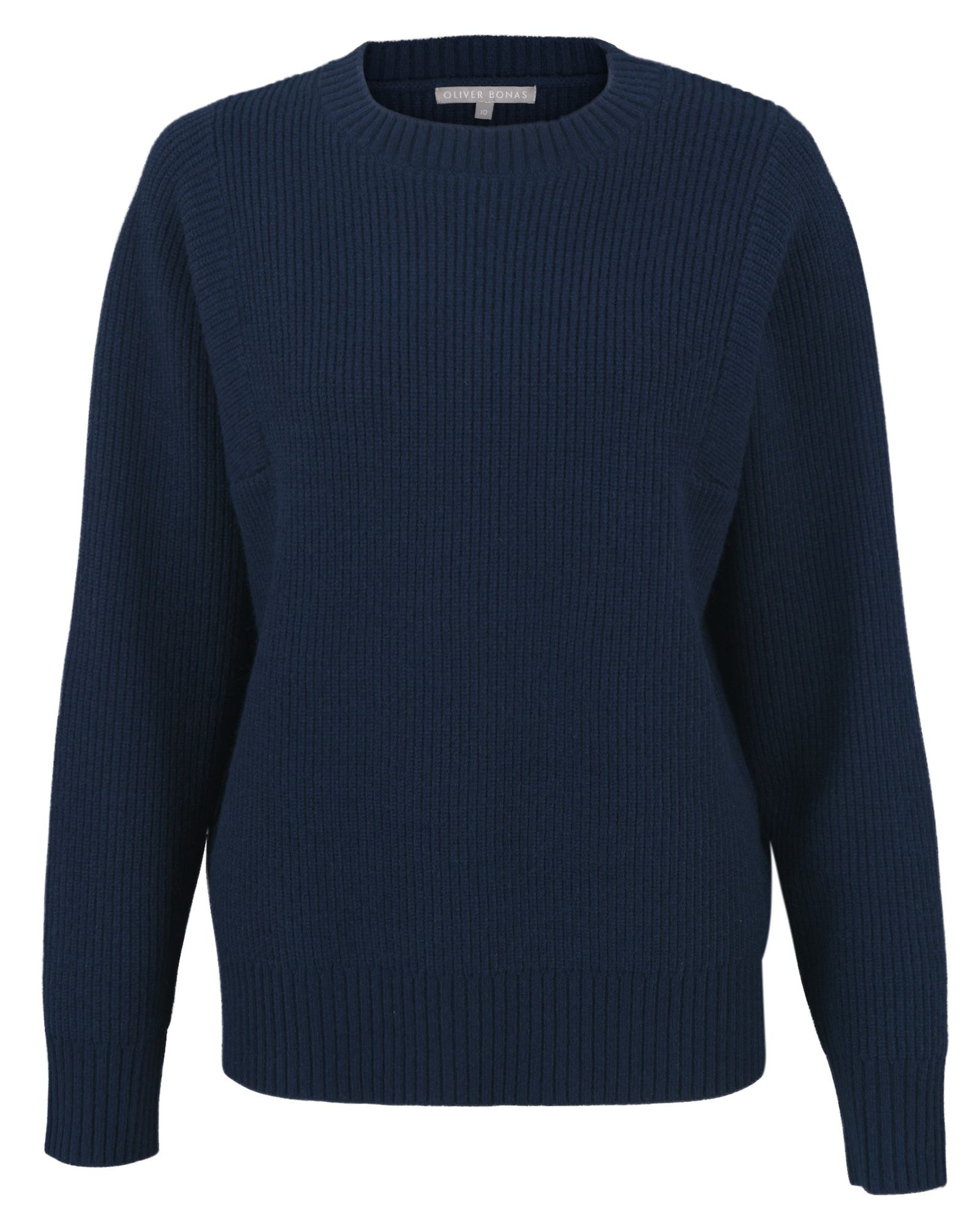 Trust Button Back Navy Jumper | Oliver Bonas