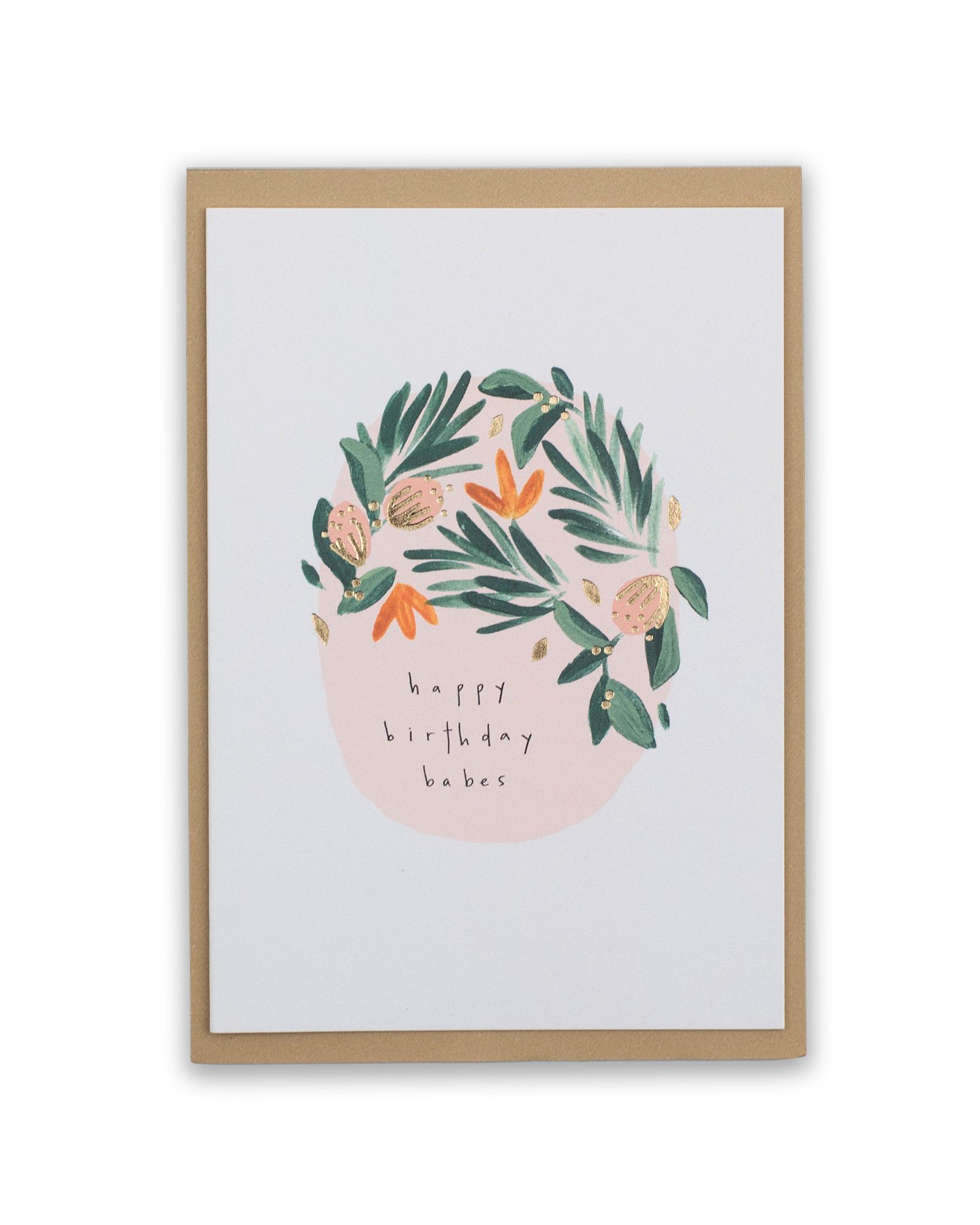 Happy Birthday Babes Birthday Card Oliver Bonas