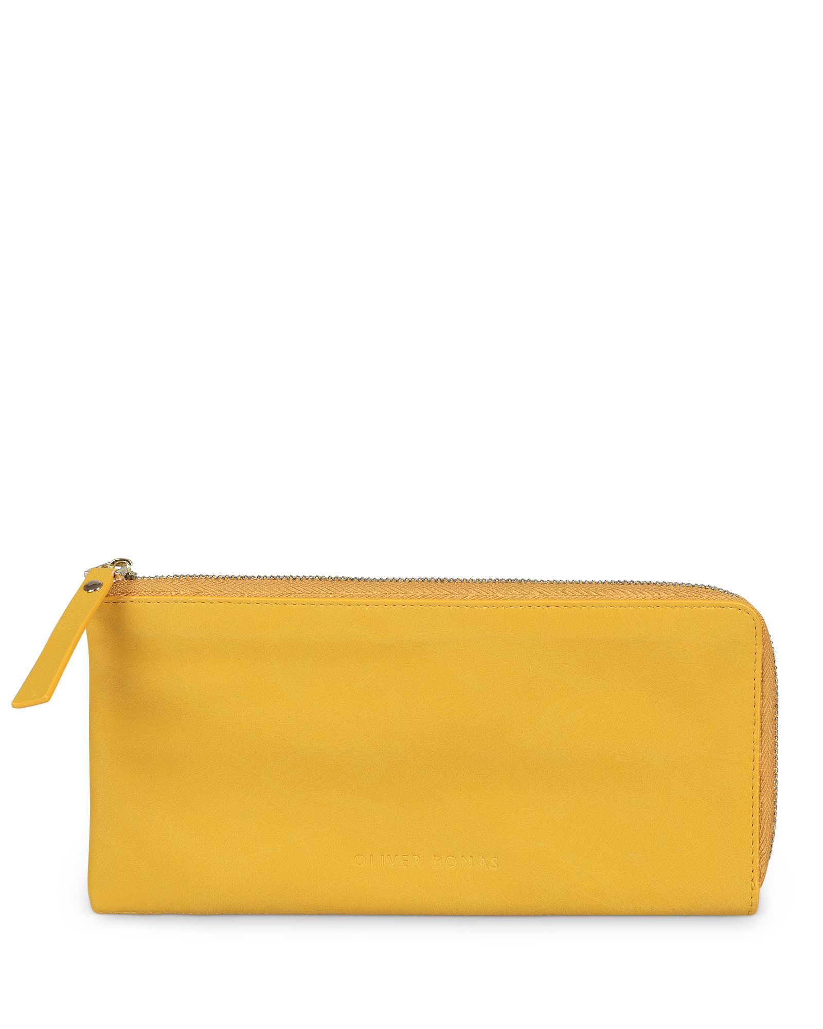 Sophia Yellow Zip Around Purse | Oliver Bonas