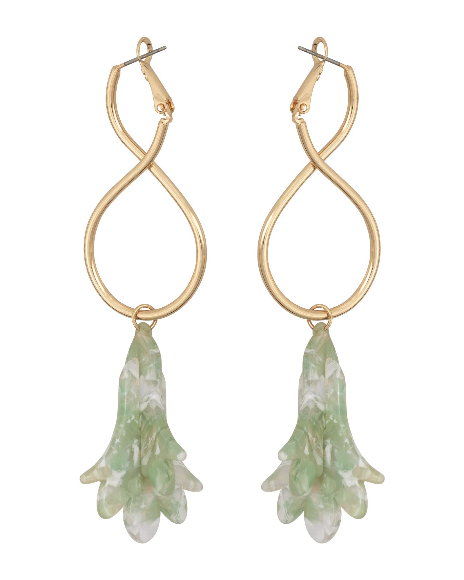 Olive Loop & Flower Hoop Earrings | Oliver Bonas