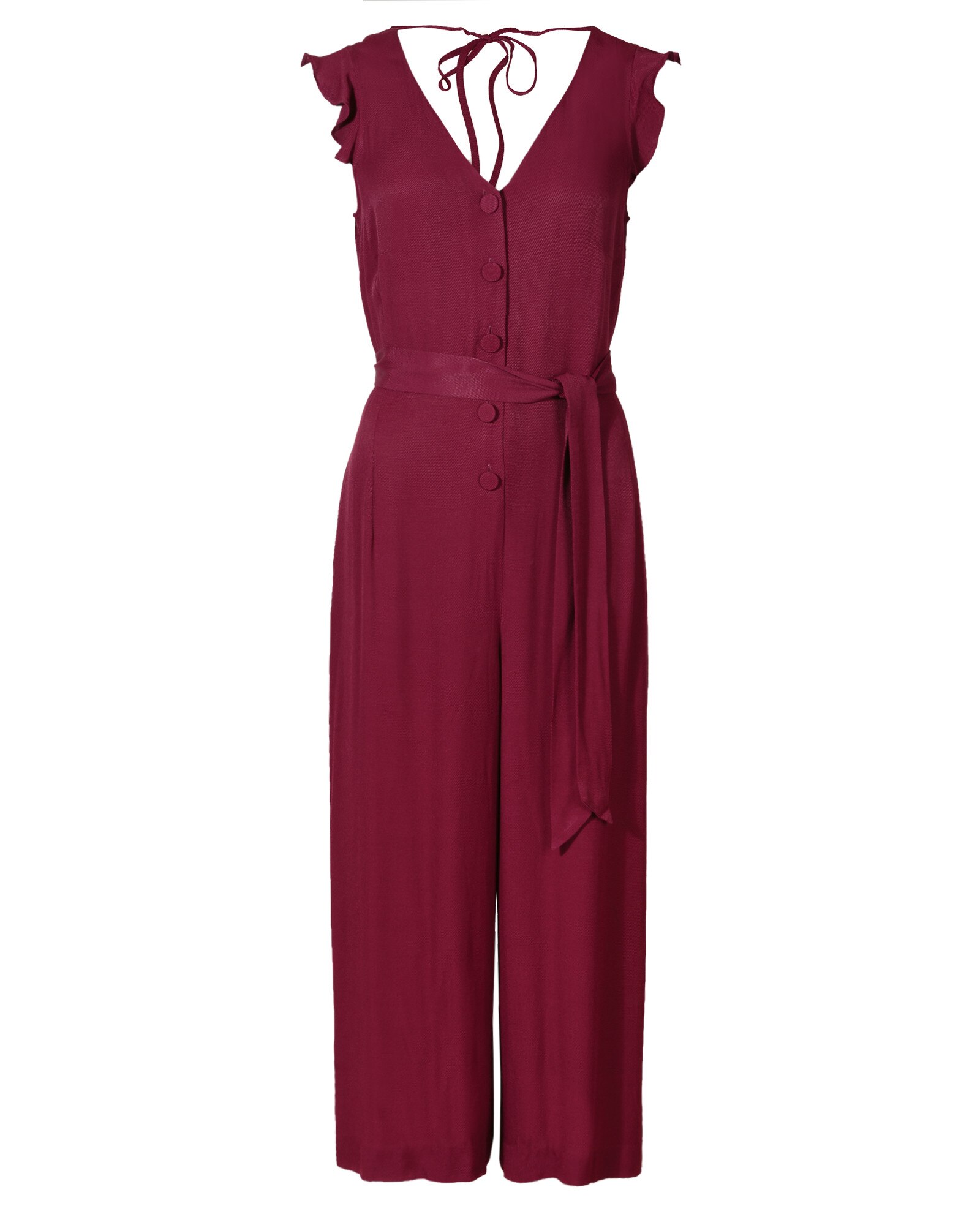 oliver bonas red jumpsuit