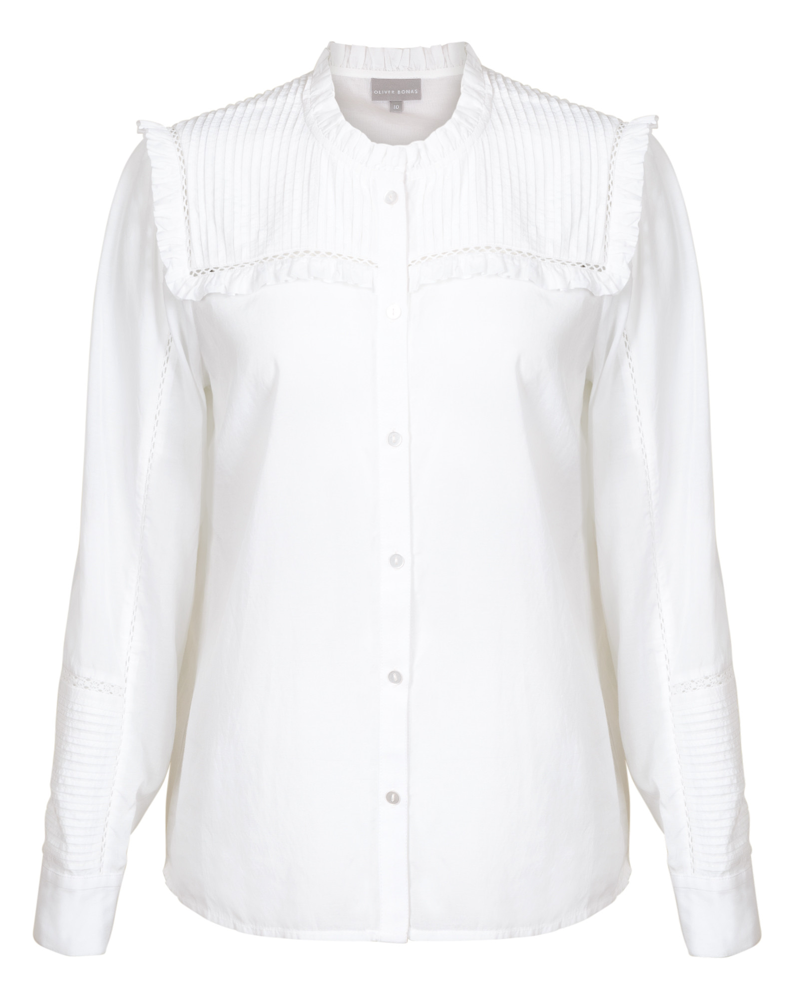 white shirt frill