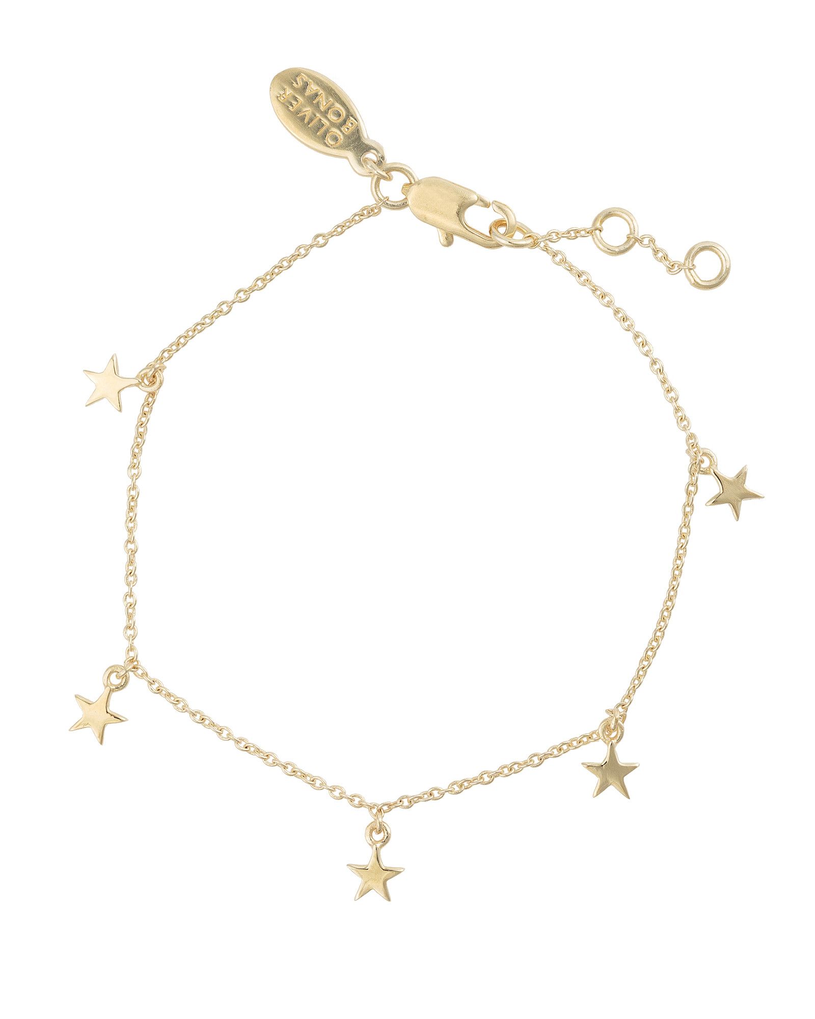 Estella Star Gold Plated Charm Bracelet | Oliver Bonas