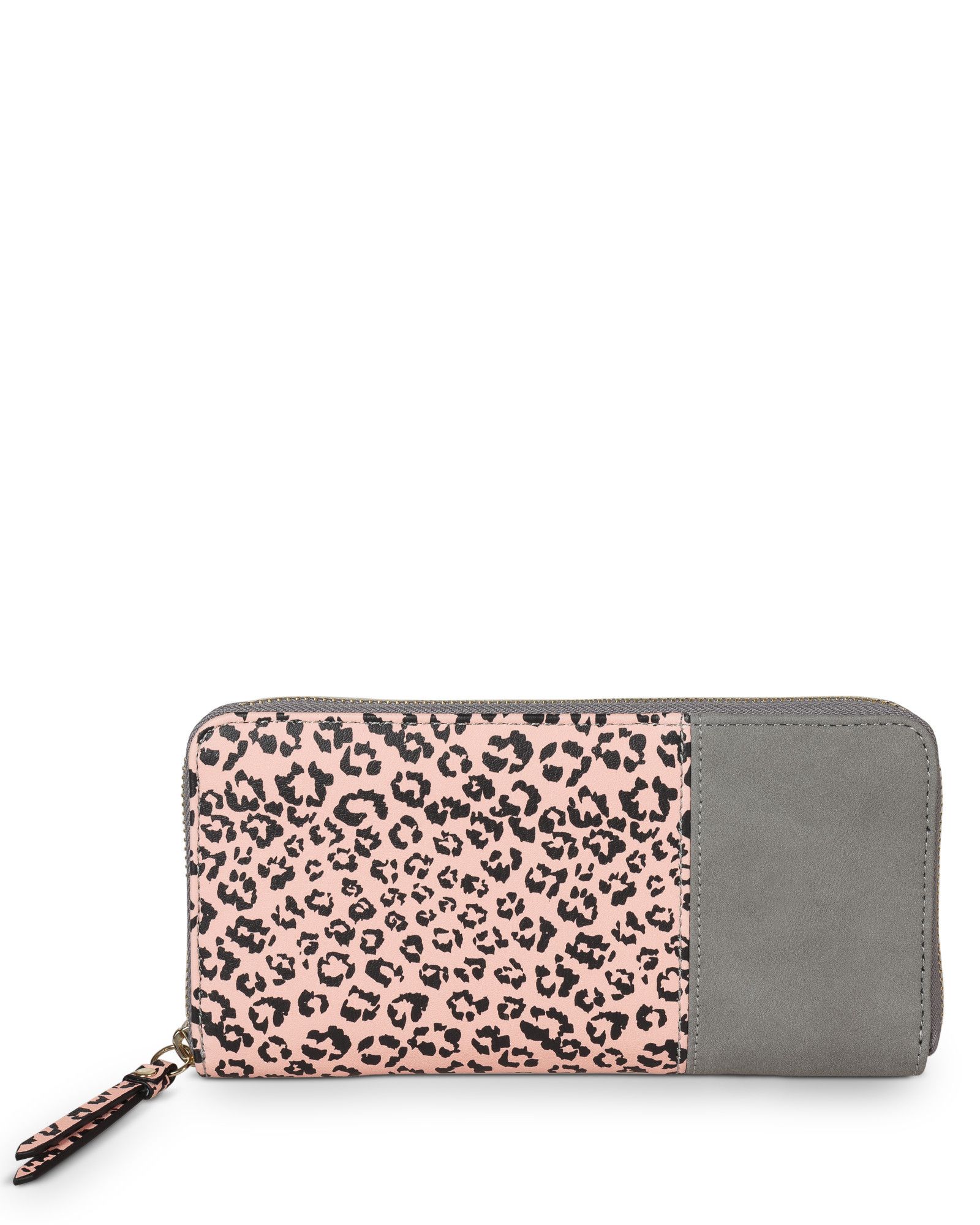 pink leopard purse