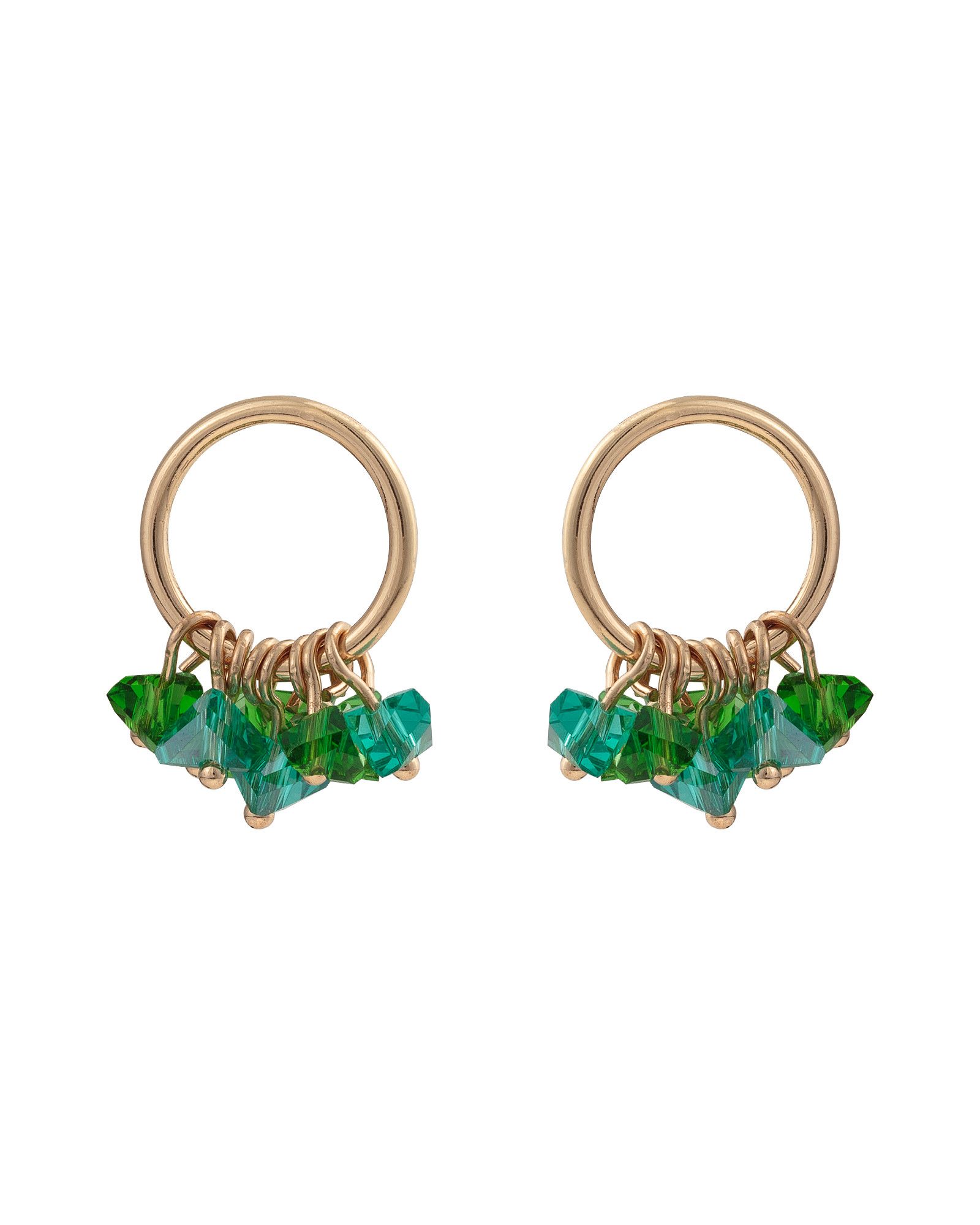 oliver bonas green earrings