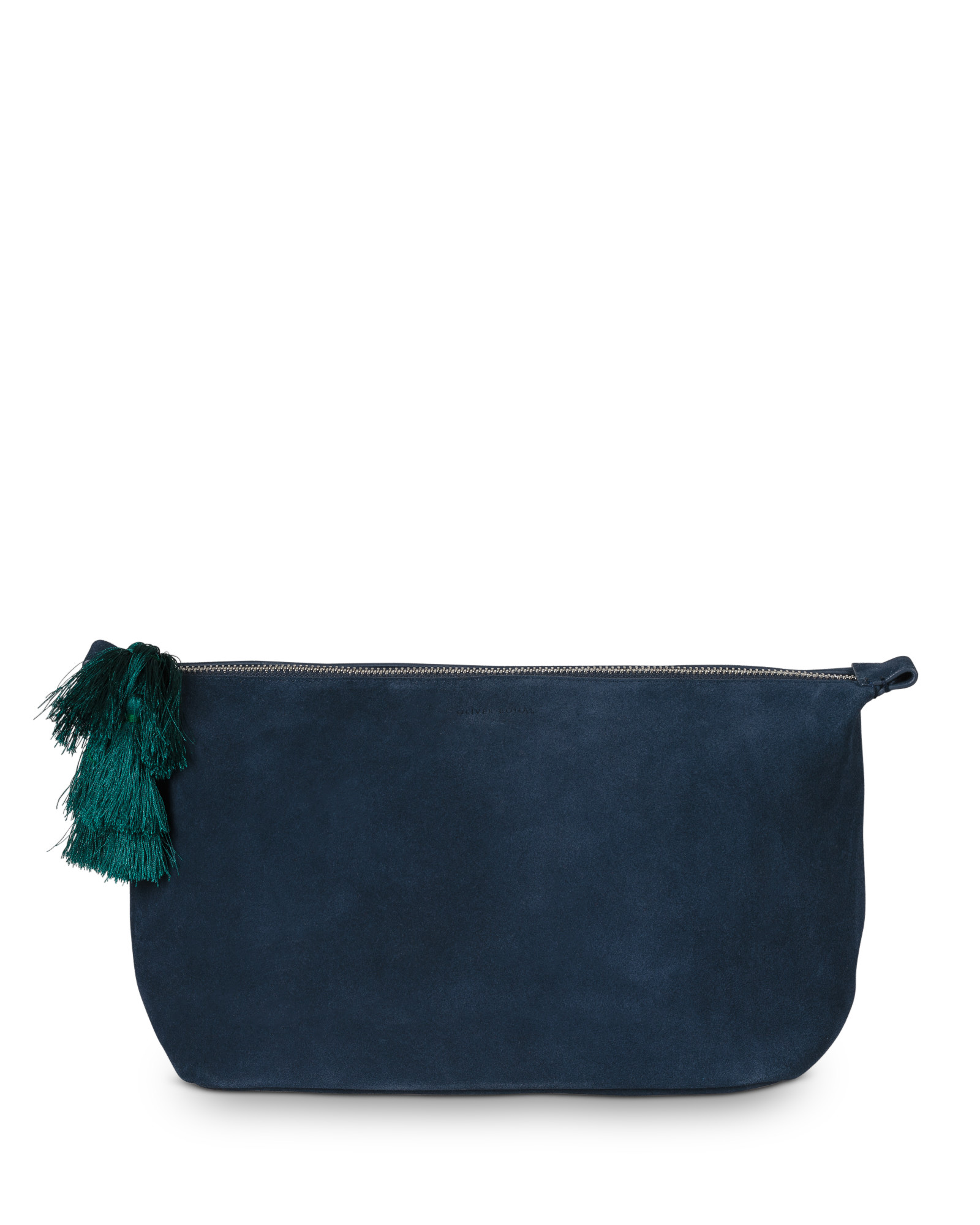 navy blue suede purse