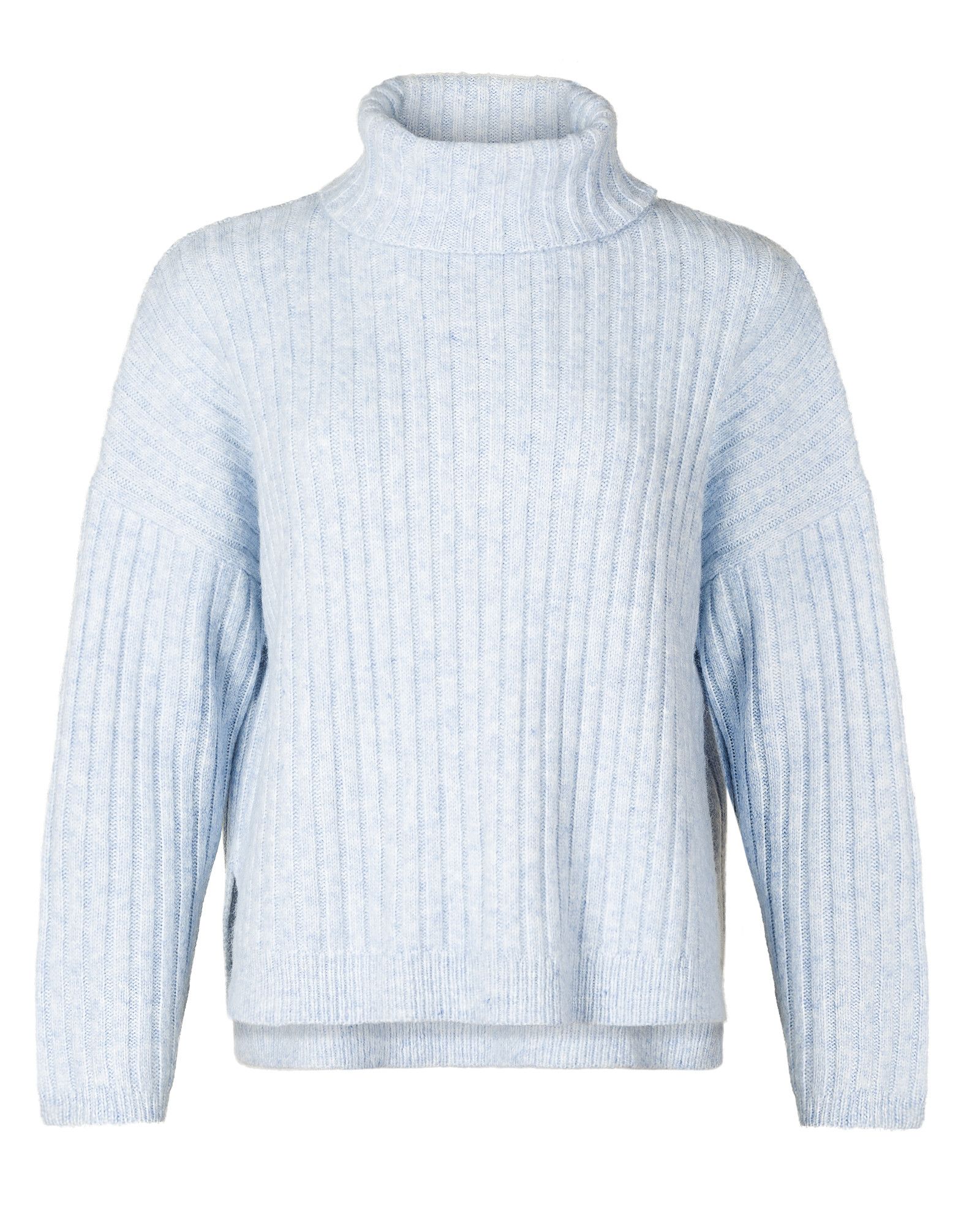 Moon Roll Neck Blue Knitted Jumper | Oliver Bonas