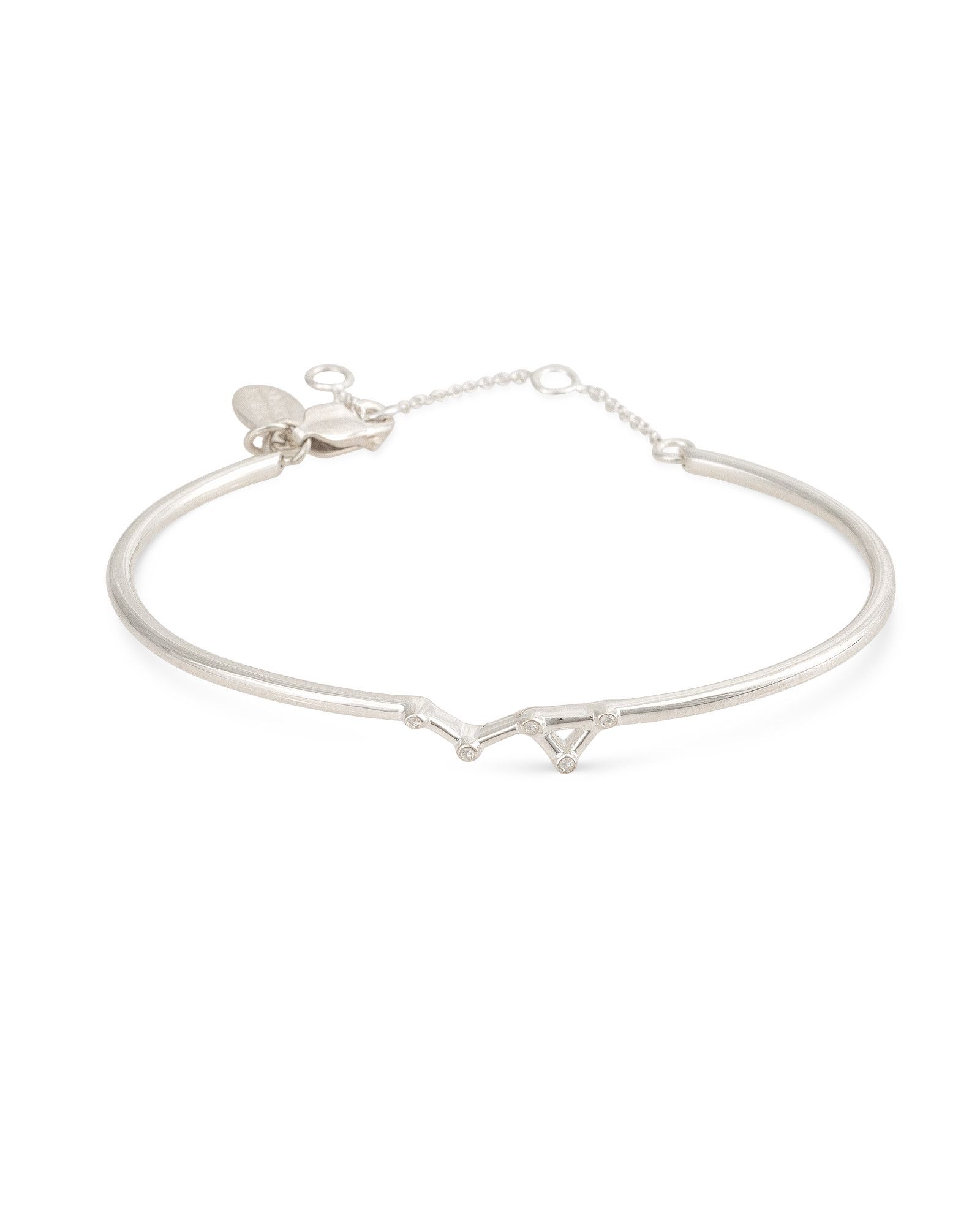 Ursula Constellation Cubic Zirconia & Silver Bangle | Oliver Bonas