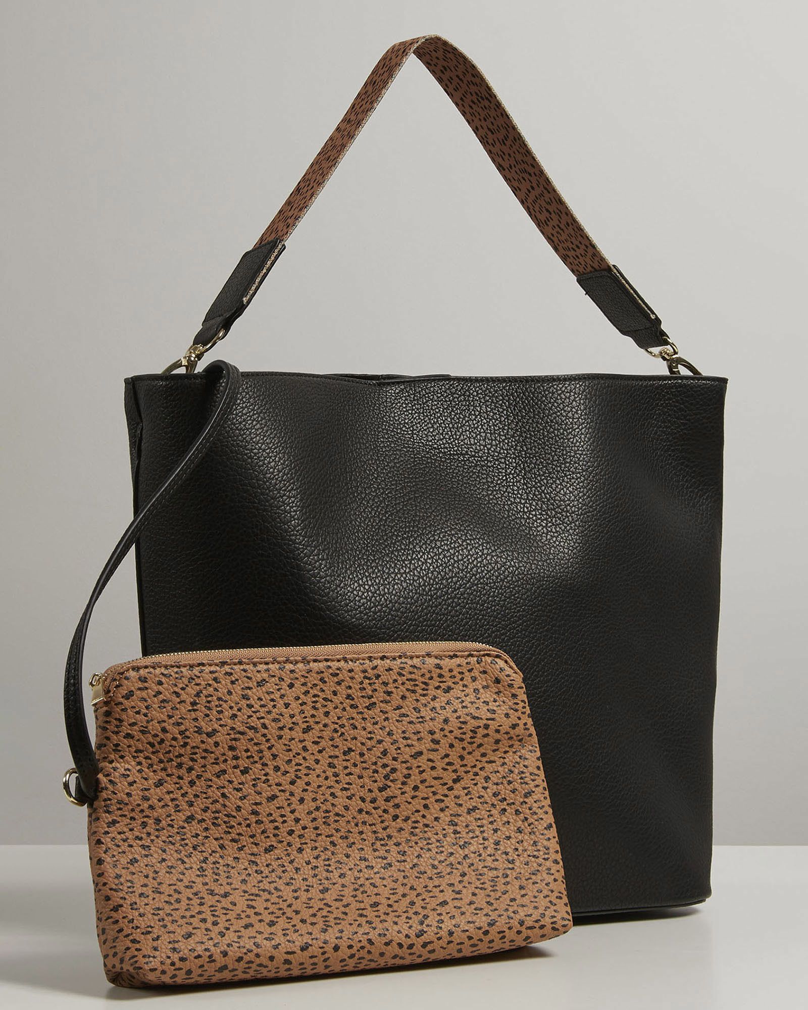 cheetah print tote bag