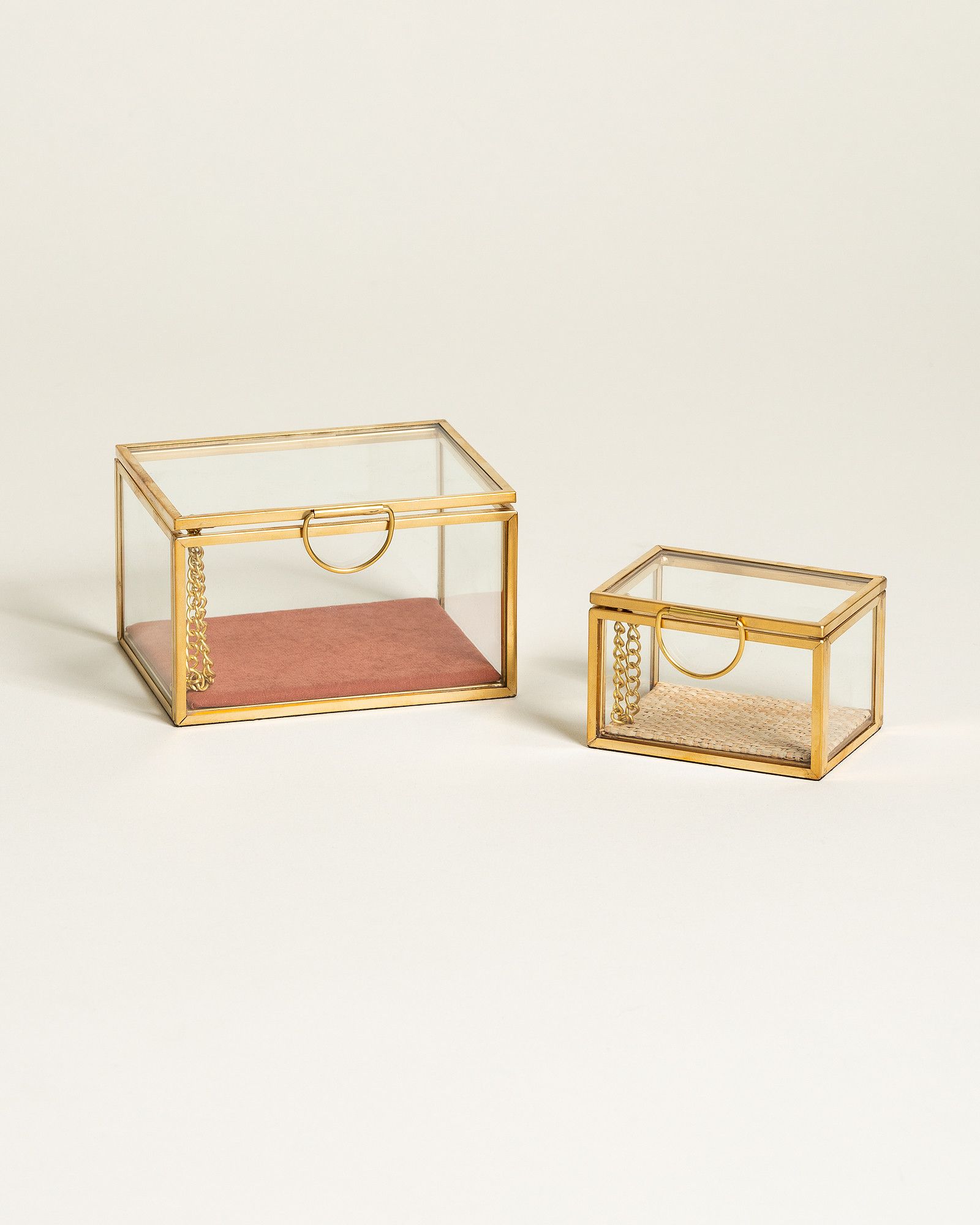 small glass jewelry box