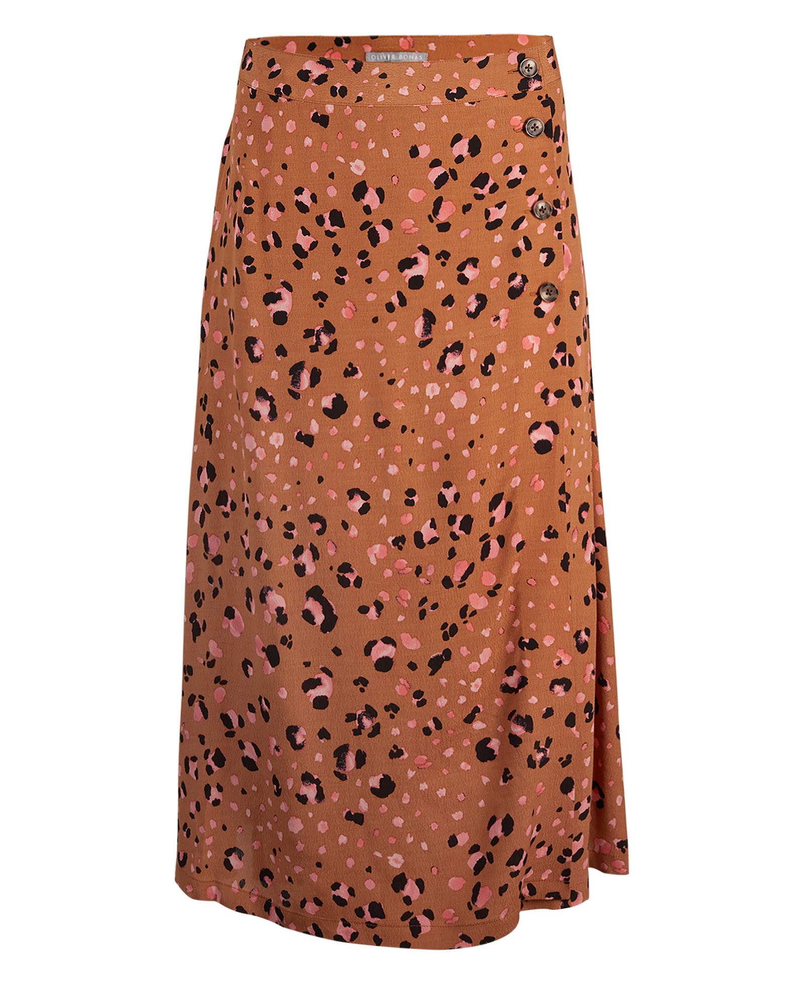 oliver bonas leopard print skirt