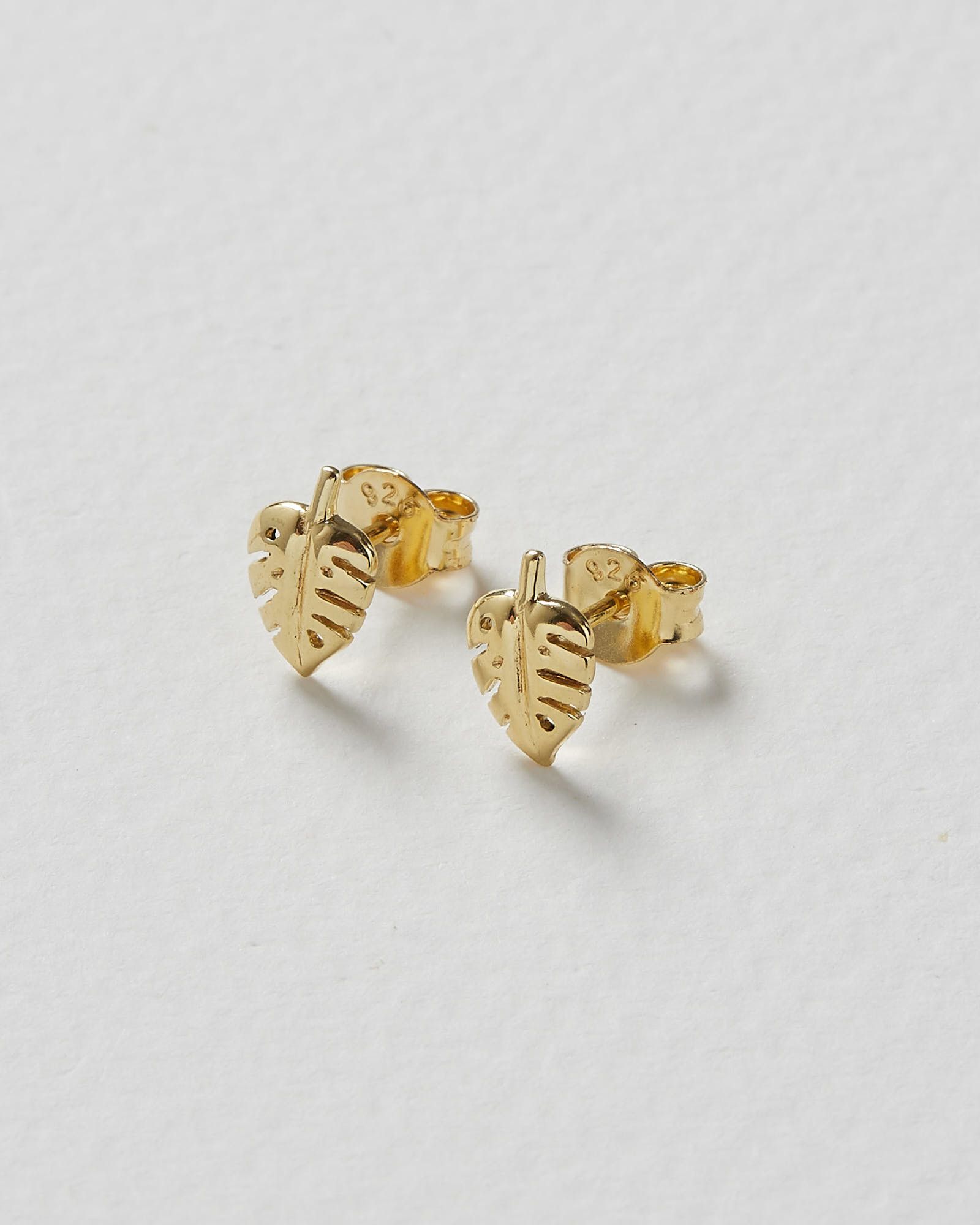 Monstera gold deals earrings