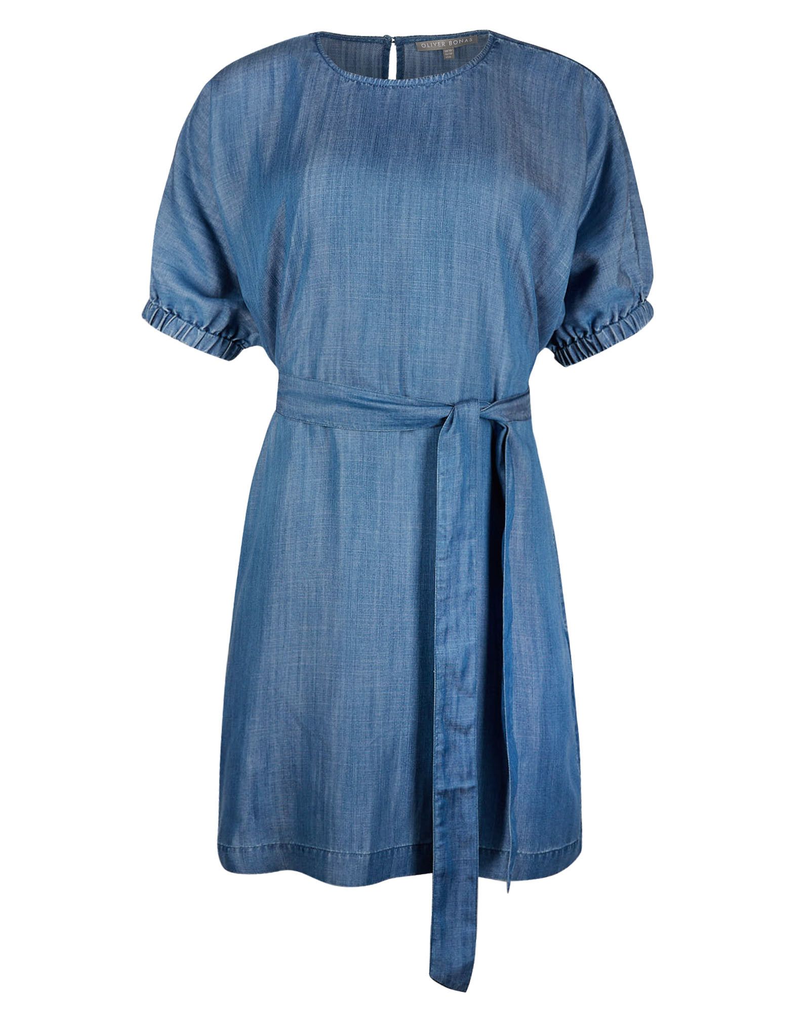 blue tunic dress