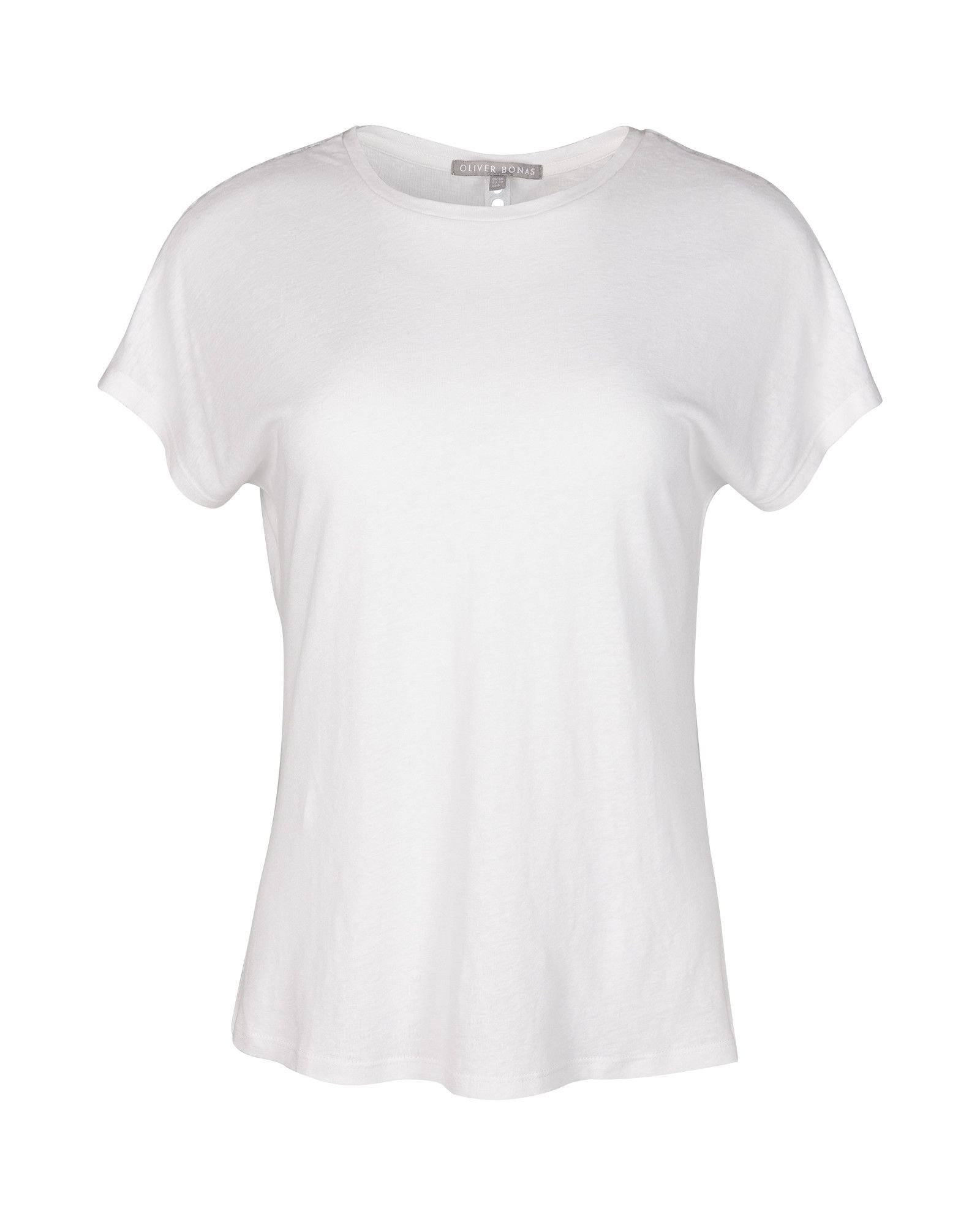 Trim Insert White Jersey T-Shirt | Oliver Bonas