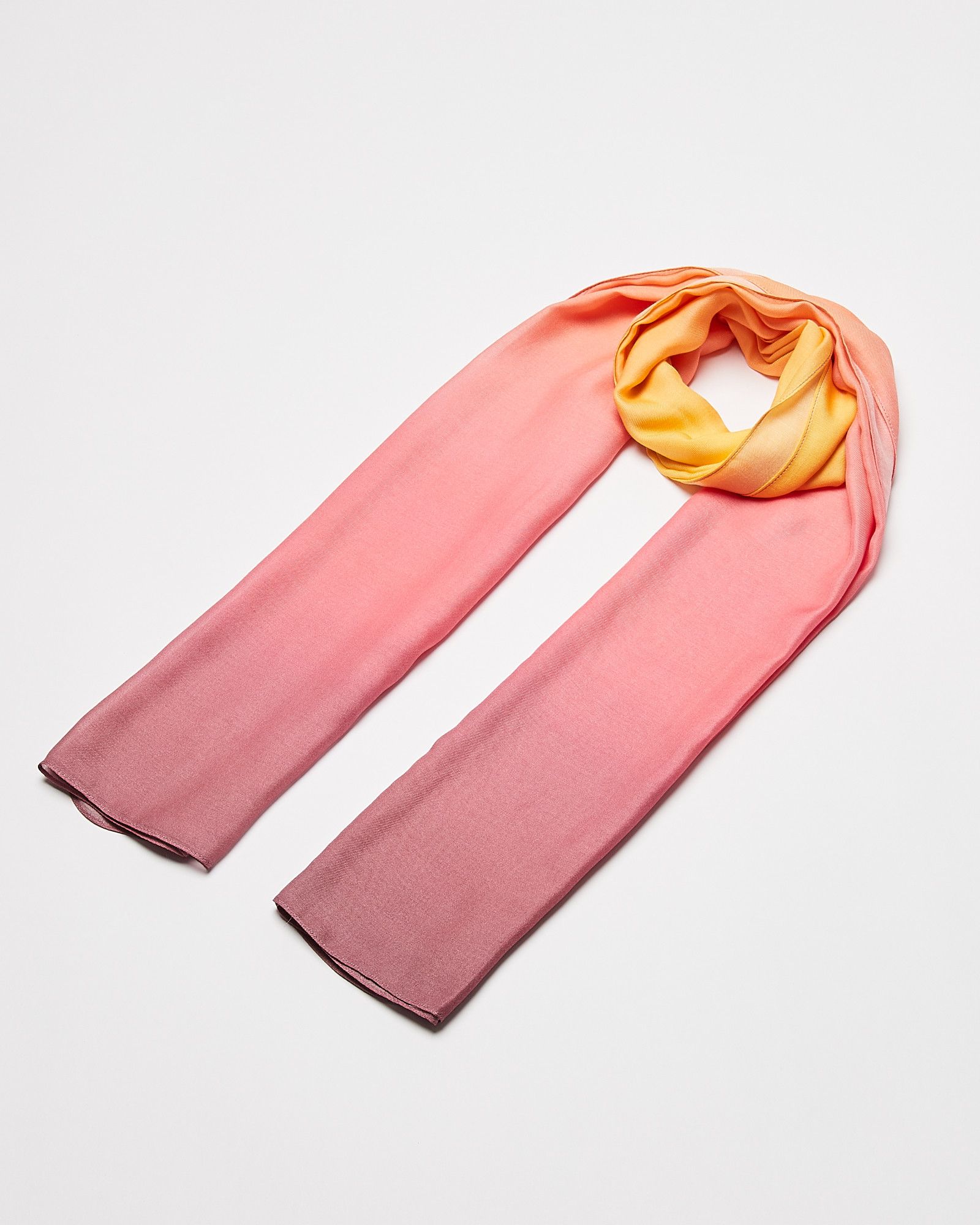 Ombre Pink & Yellow Scarf | Oliver Bonas