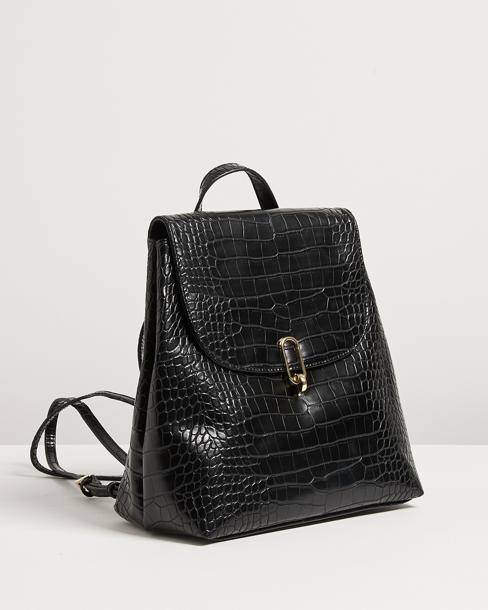 Faux 2024 croc backpack