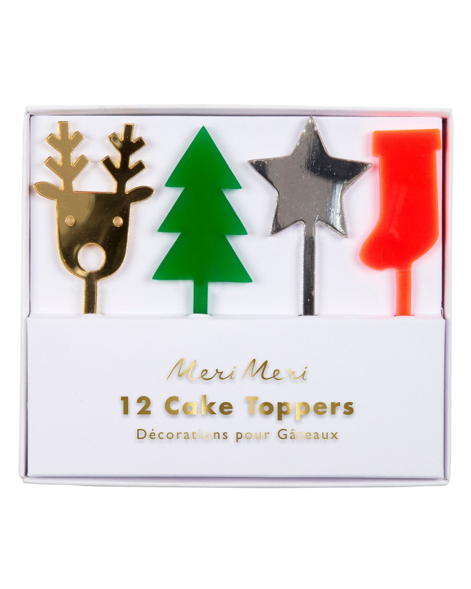 Acrylic Christmas Tree Cake Topper Set Oliver Bonas Ie