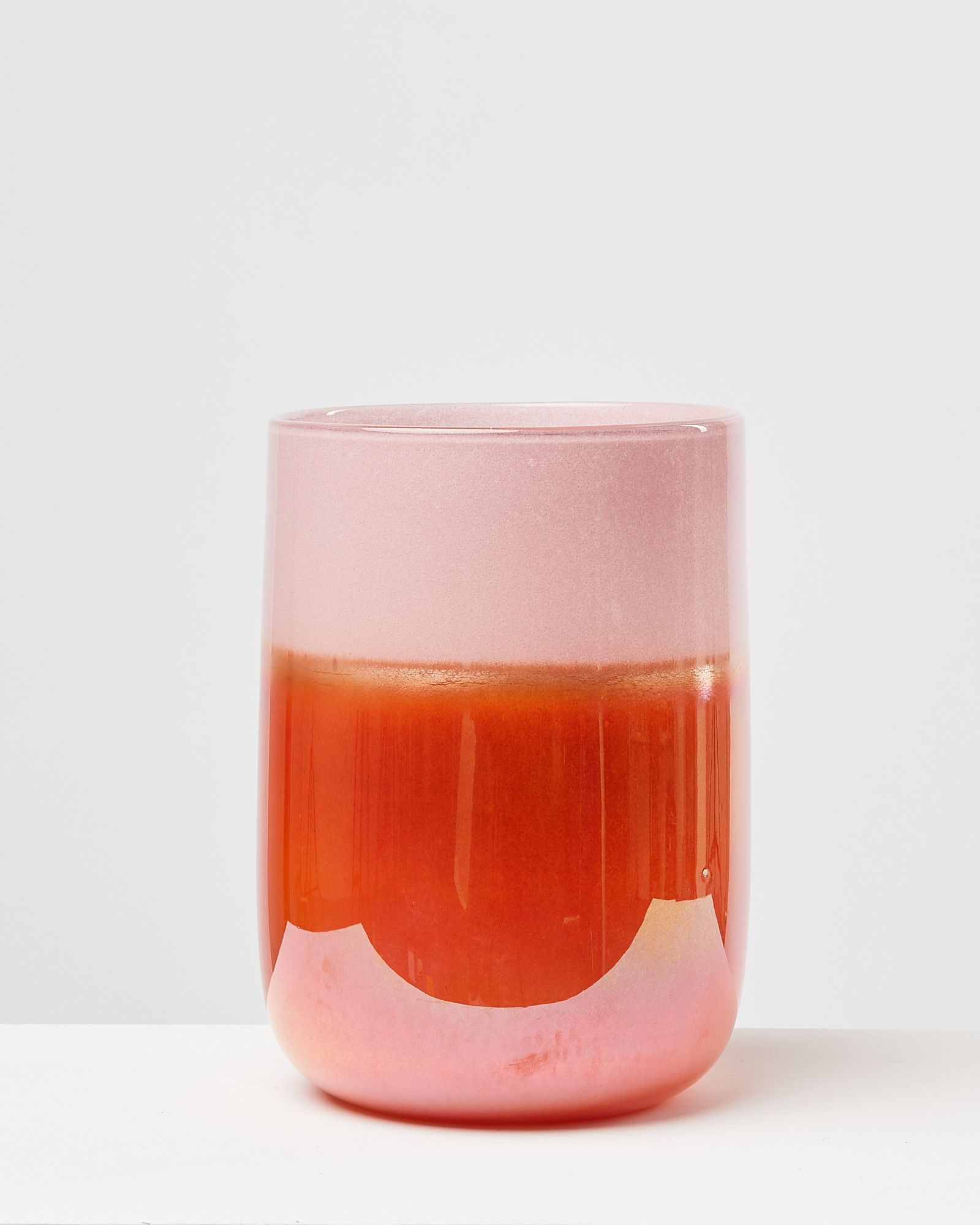 Kauka Pink Glass Vase | Oliver Bonas