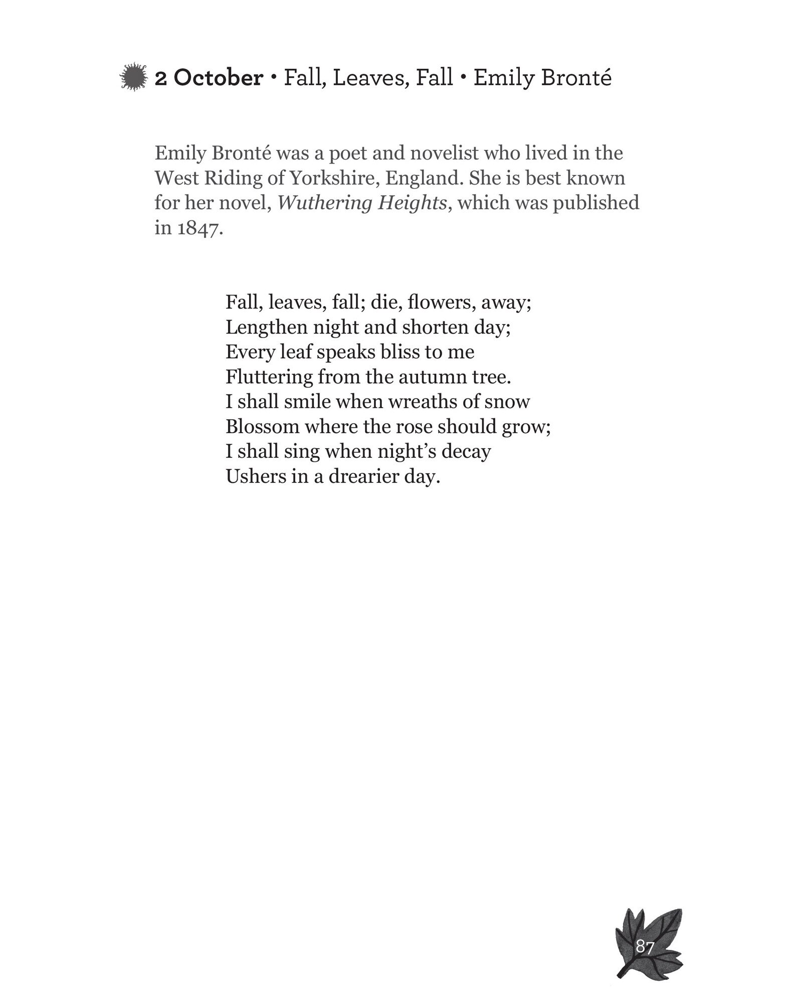Poem For Every Autumn Day Book Oliver Bonas