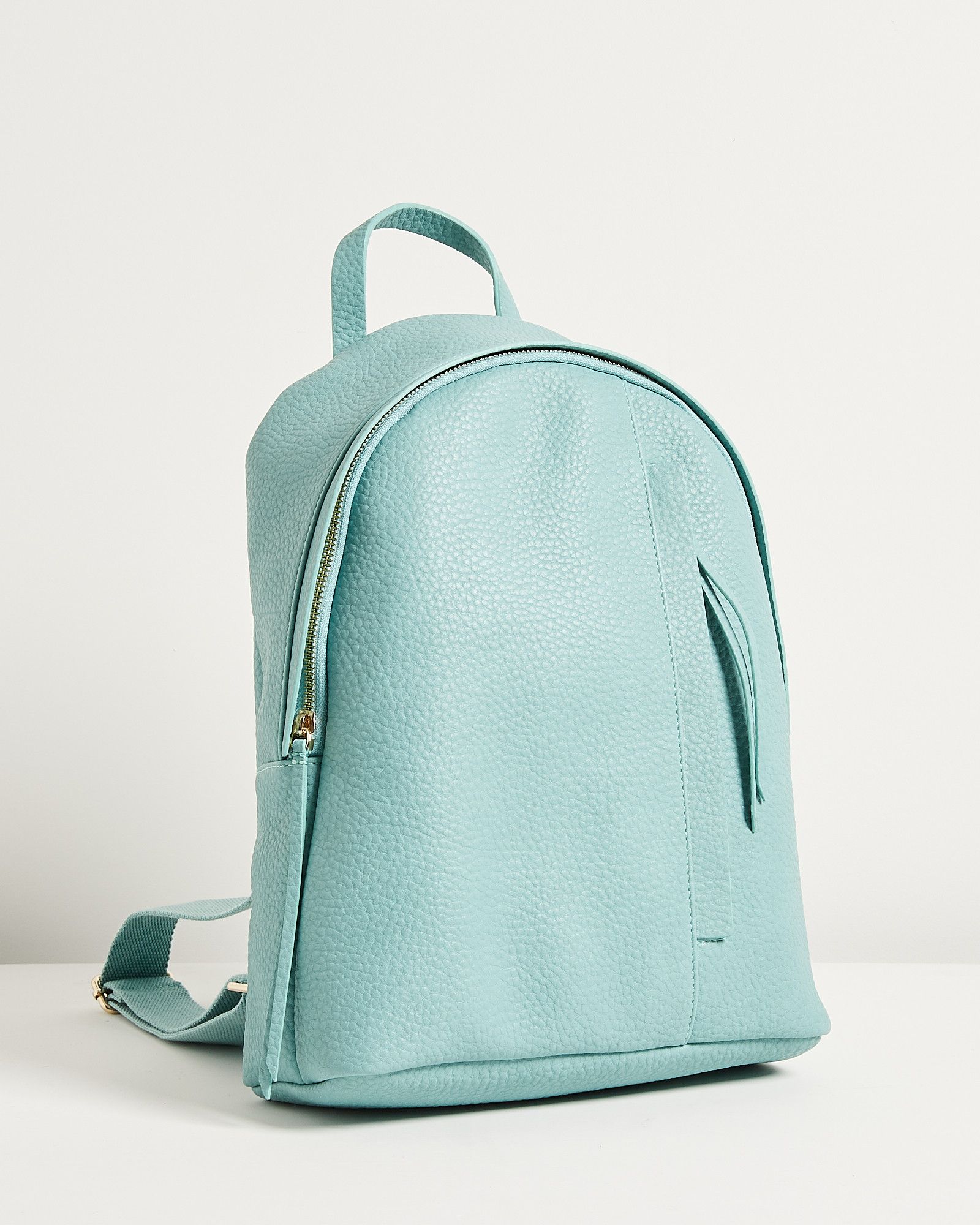 Minnie Zip Feature Mint Green Backpack | Oliver Bonas