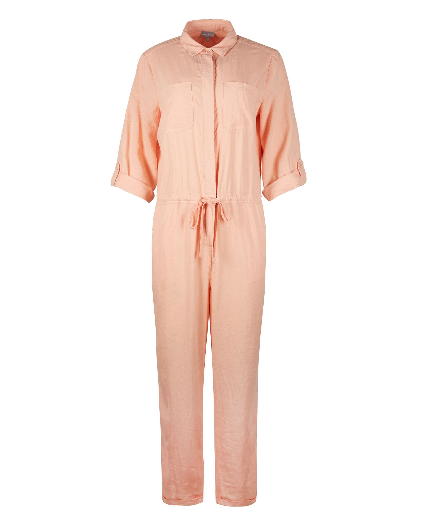 oliver bonas orange jumpsuit