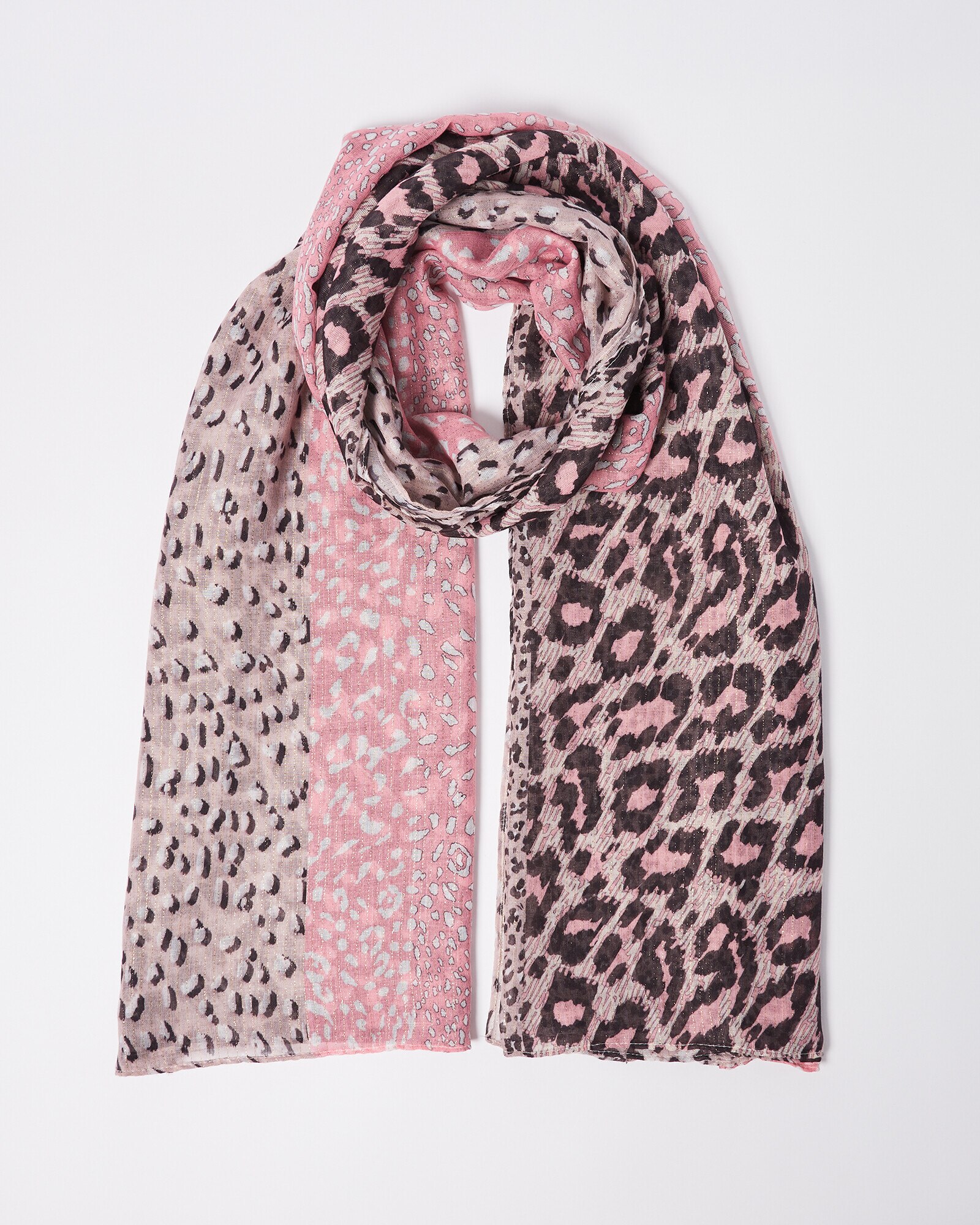 Pink animal print hot sale scarf