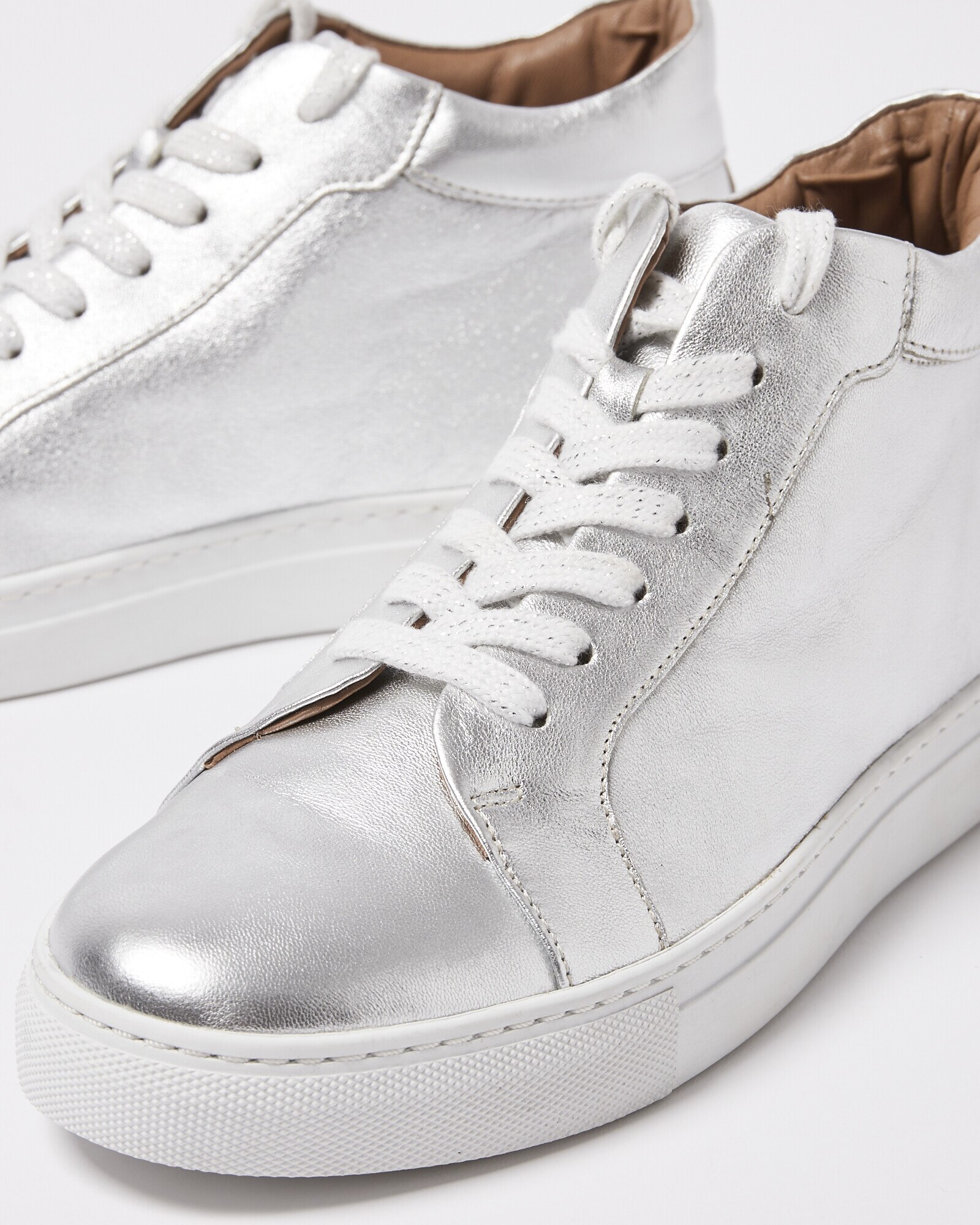 Silver hi tops online