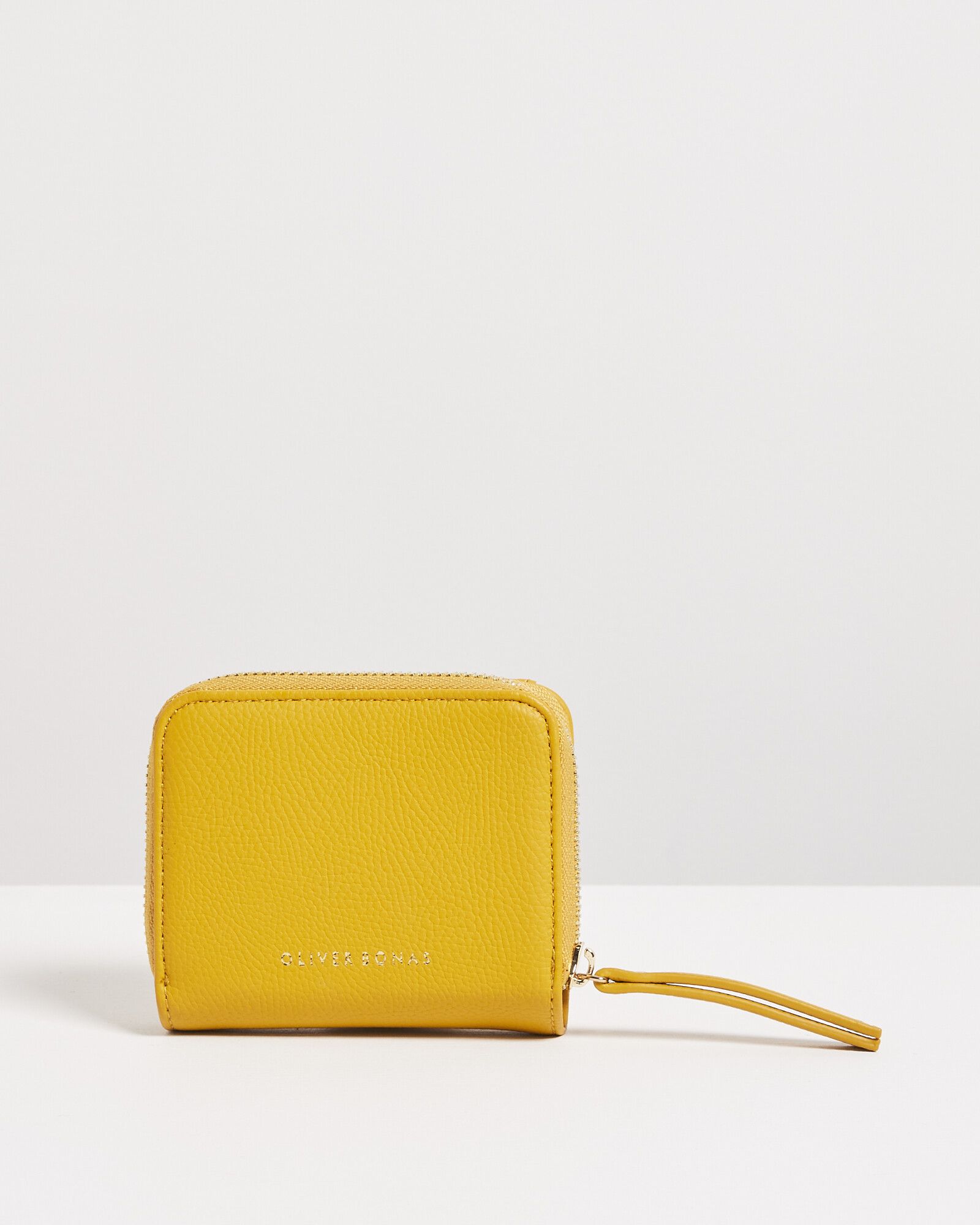 Caidy Yellow Mini Zipped Purse | Oliver Bonas