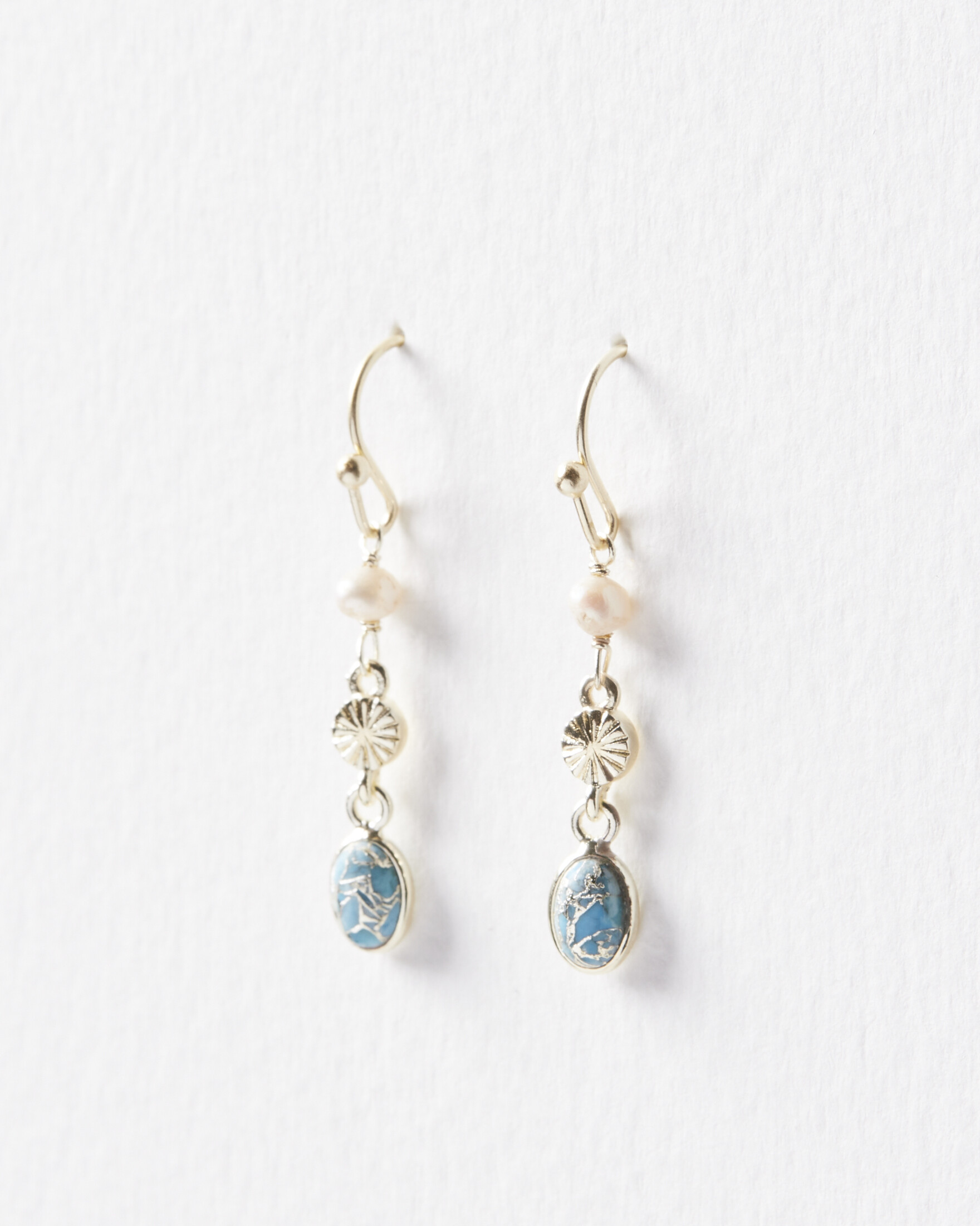 oliver bonas turquoise earrings