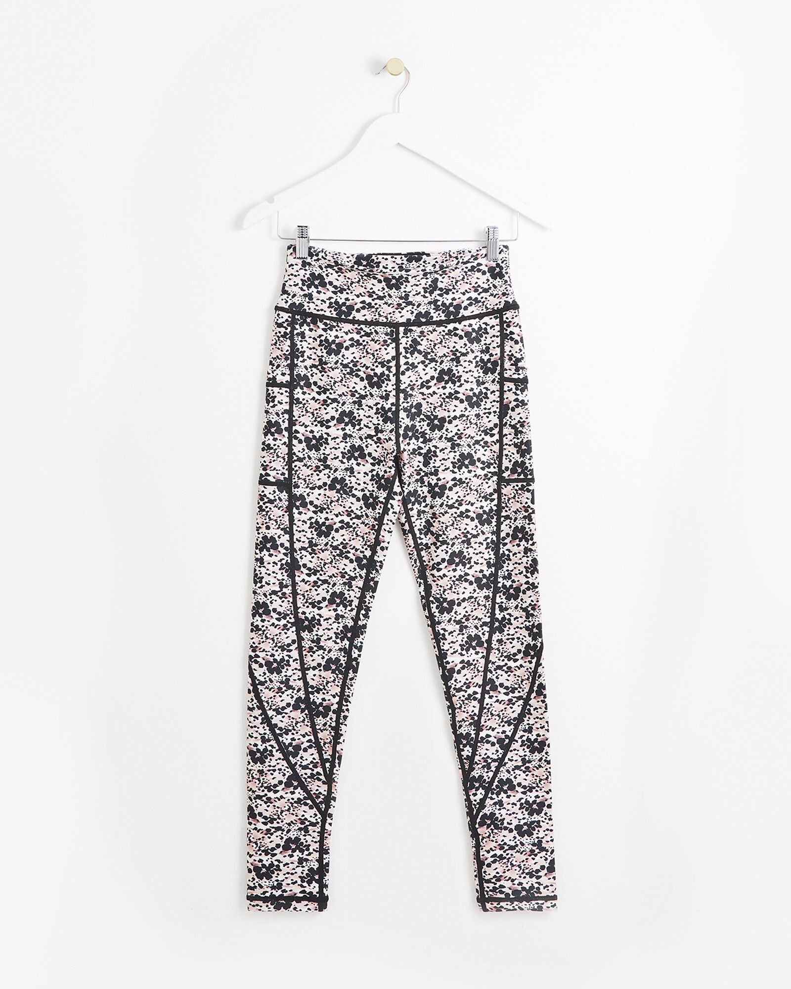 Active Mark Making Animal Print Pink Sports Leggings | Oliver Bonas