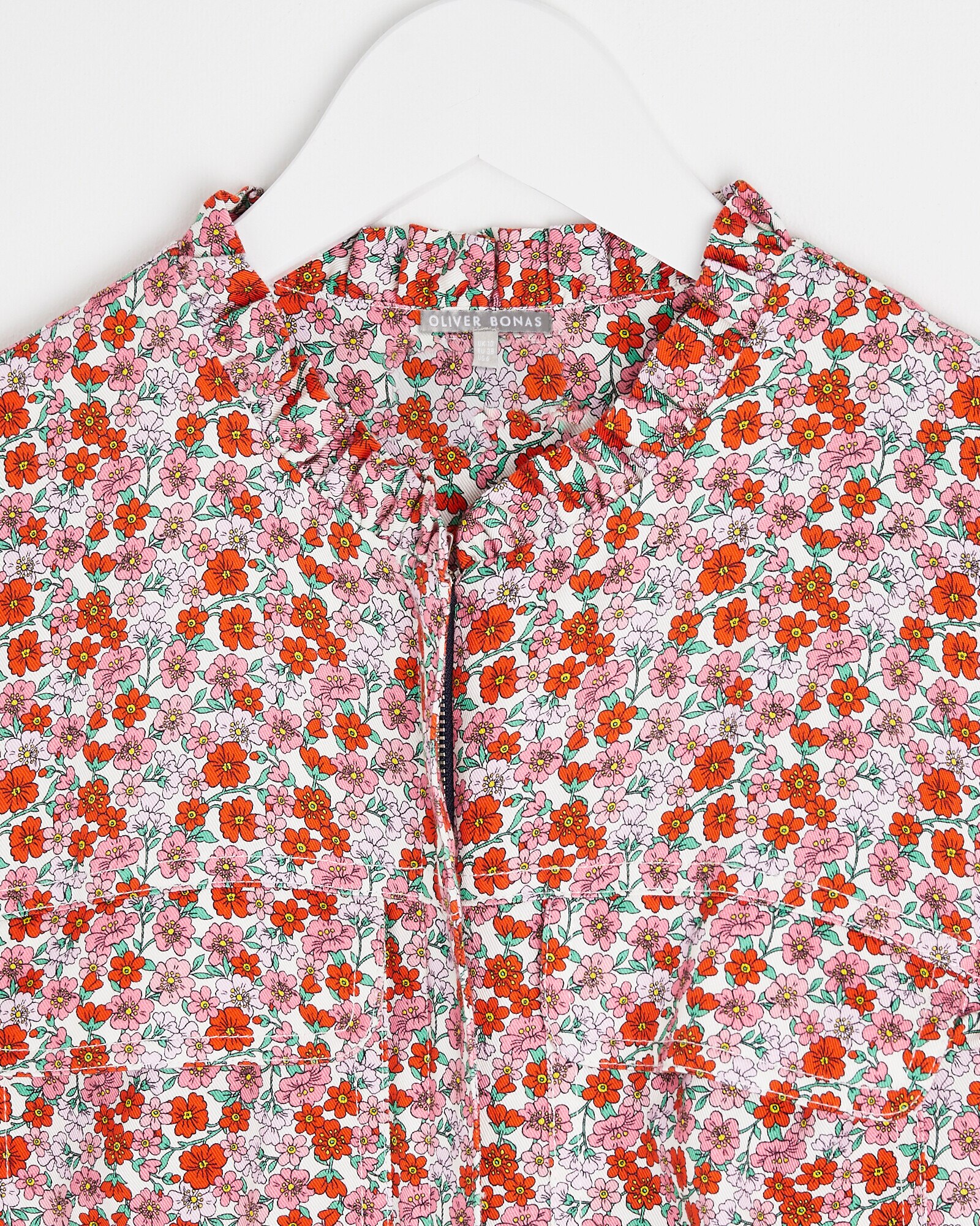 Oliver bonas red ditsy floral dress hot sale
