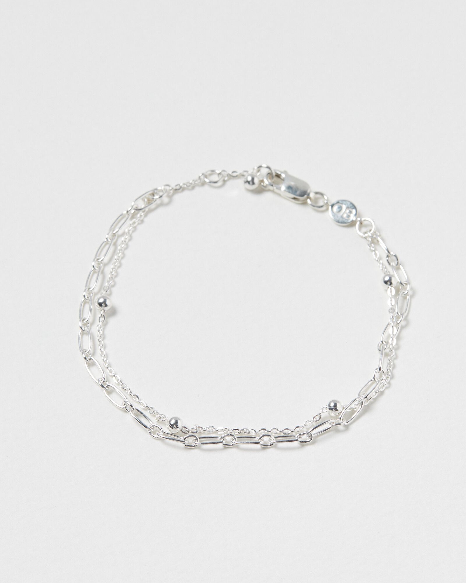 Teia Interest Silver Layered Bracelet | Oliver Bonas