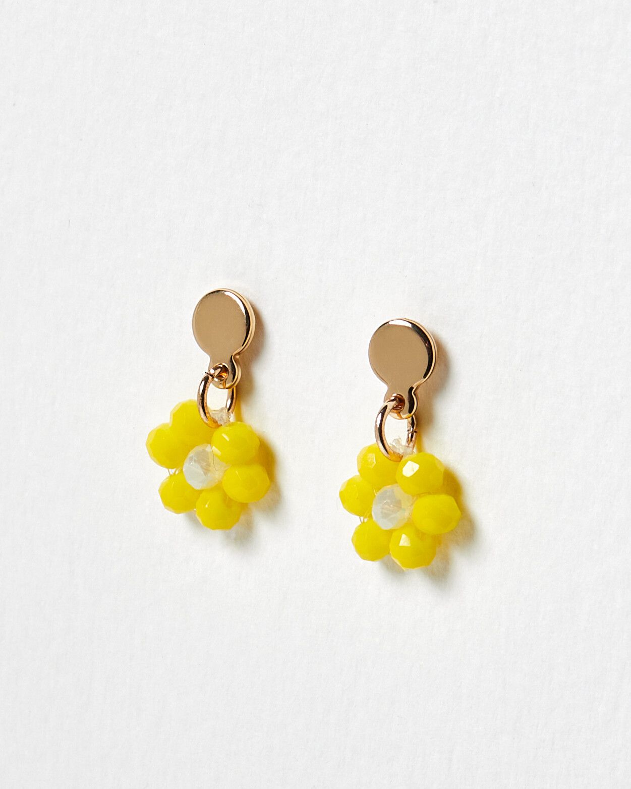 oliver bonas yellow earrings