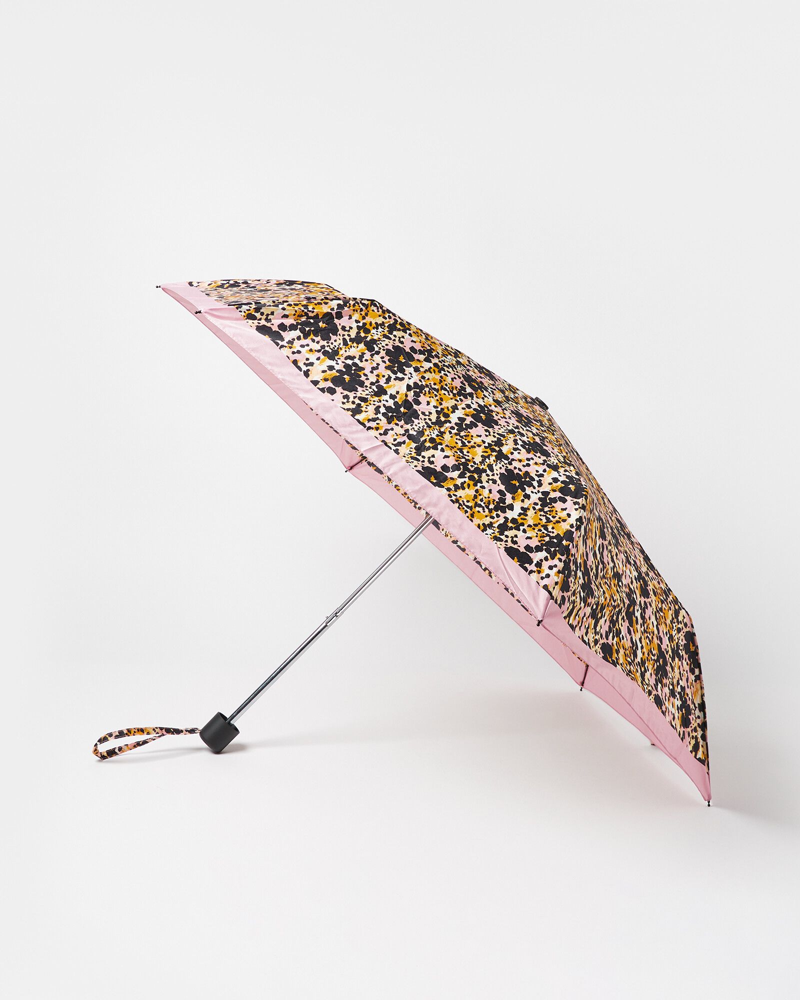Mark Making Animal Print Pink Umbrella | Oliver Bonas