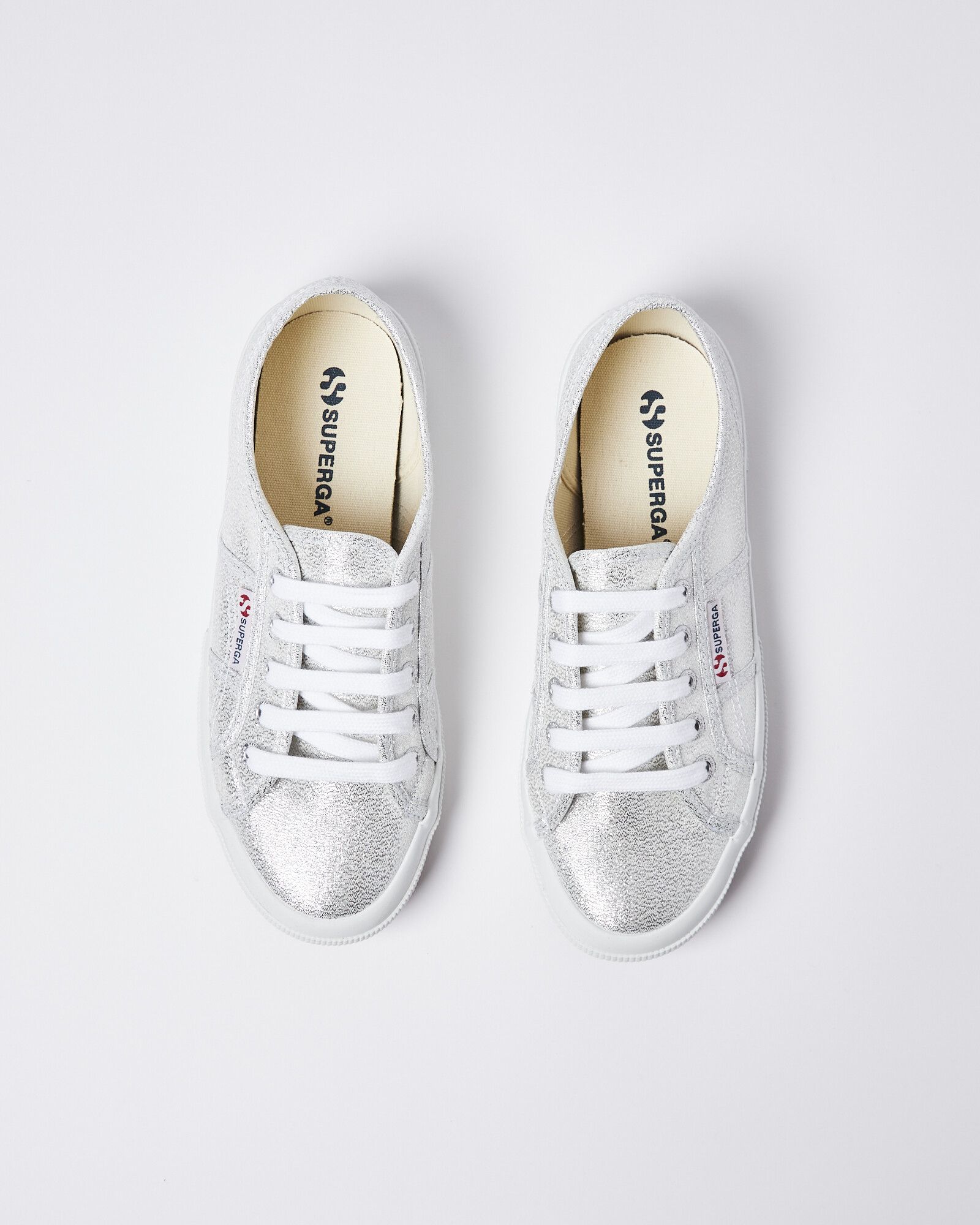 Superga glitter silver deals