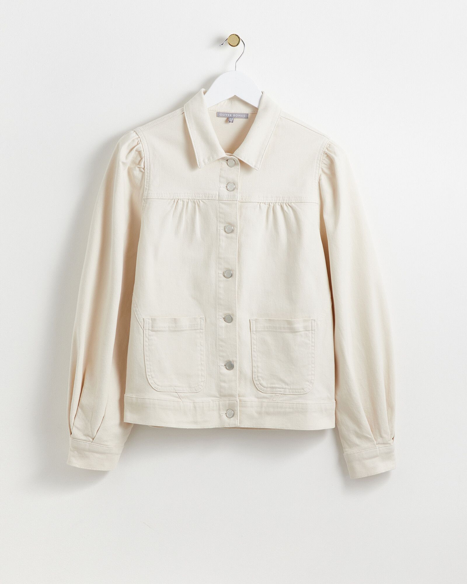 Ecru Denim Jacket | Oliver Bonas