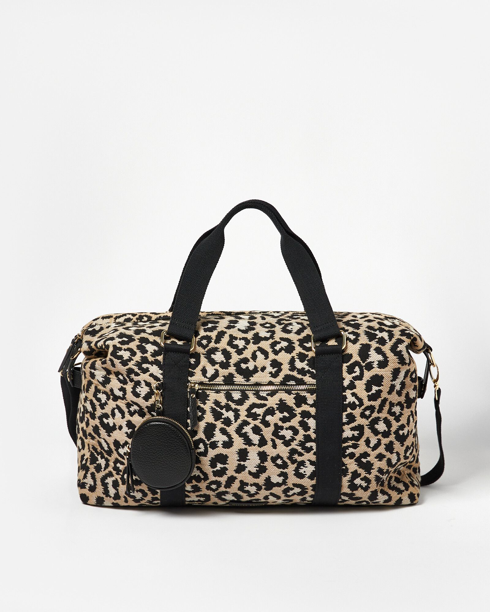 Leopard Print Brown Weekend Bag | Oliver Bonas