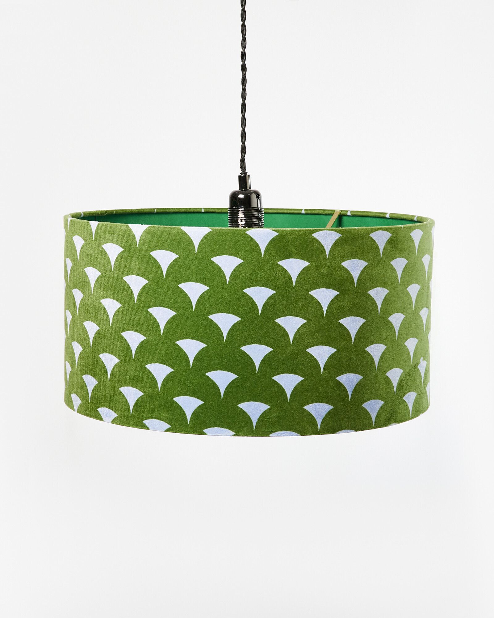 oliver bonas velvet lampshade