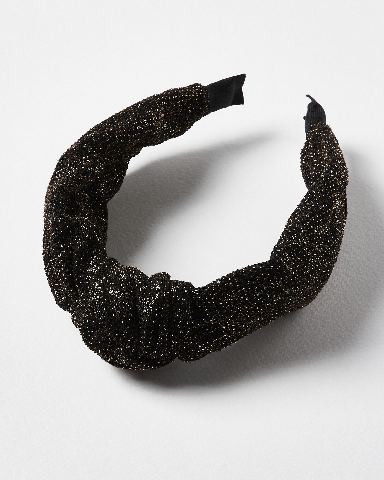 Hazel Sparkle Animal Print Knot Headband | Oliver Bonas