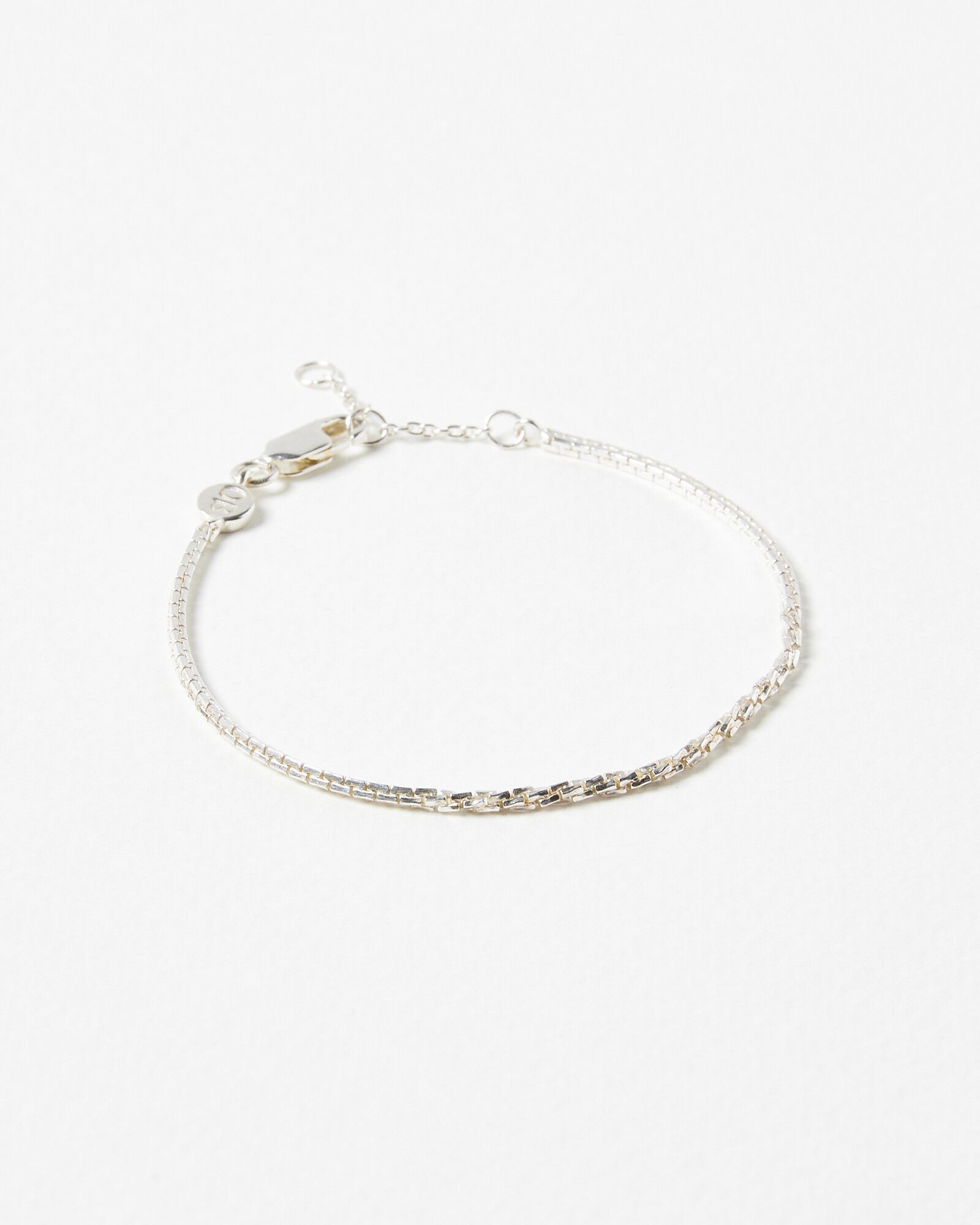 Callisto Twist Section Silver Plated Chain Bracelet | Oliver Bonas