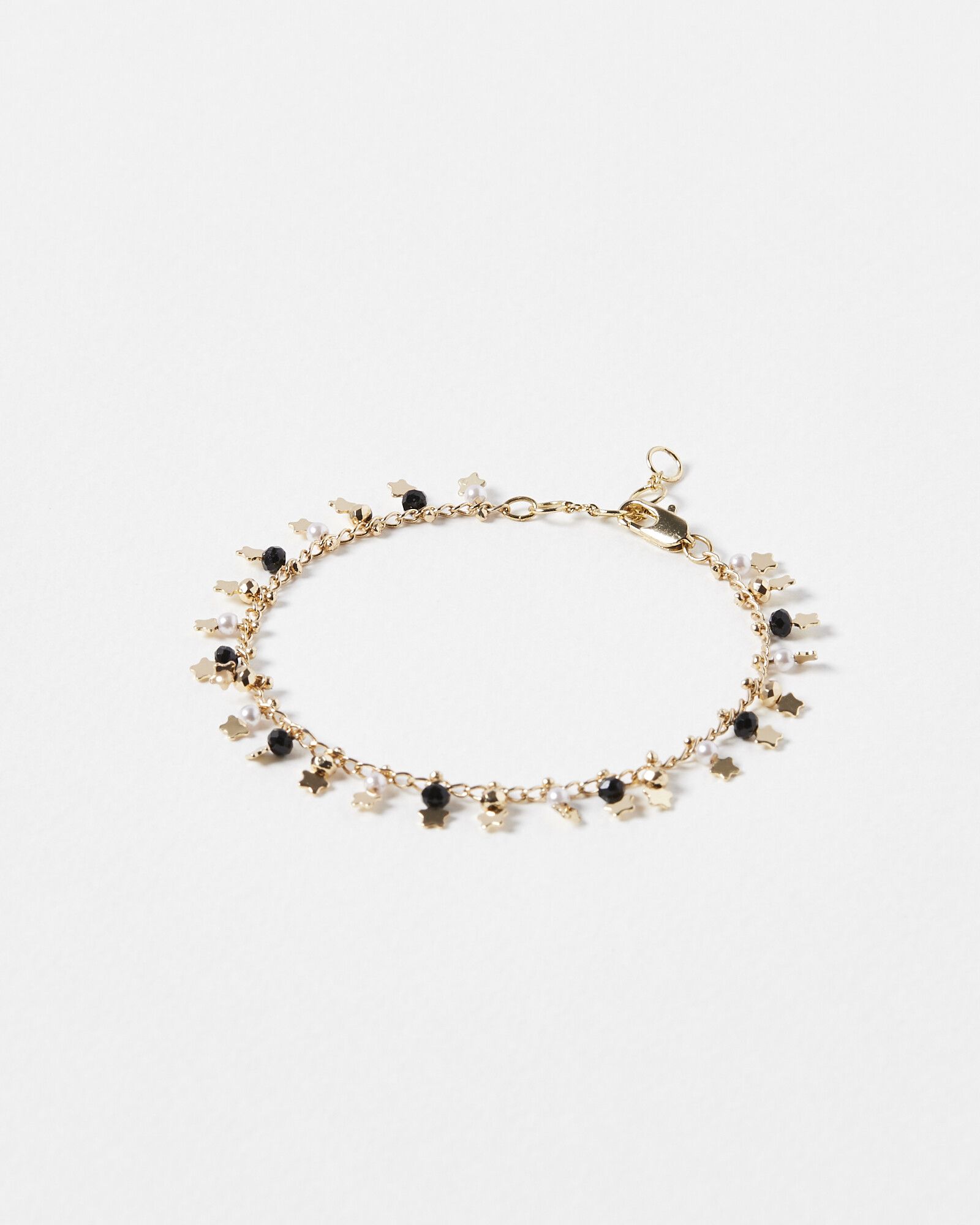 Virgo Mini Stars & Beads Chain Bracelet | Oliver Bonas