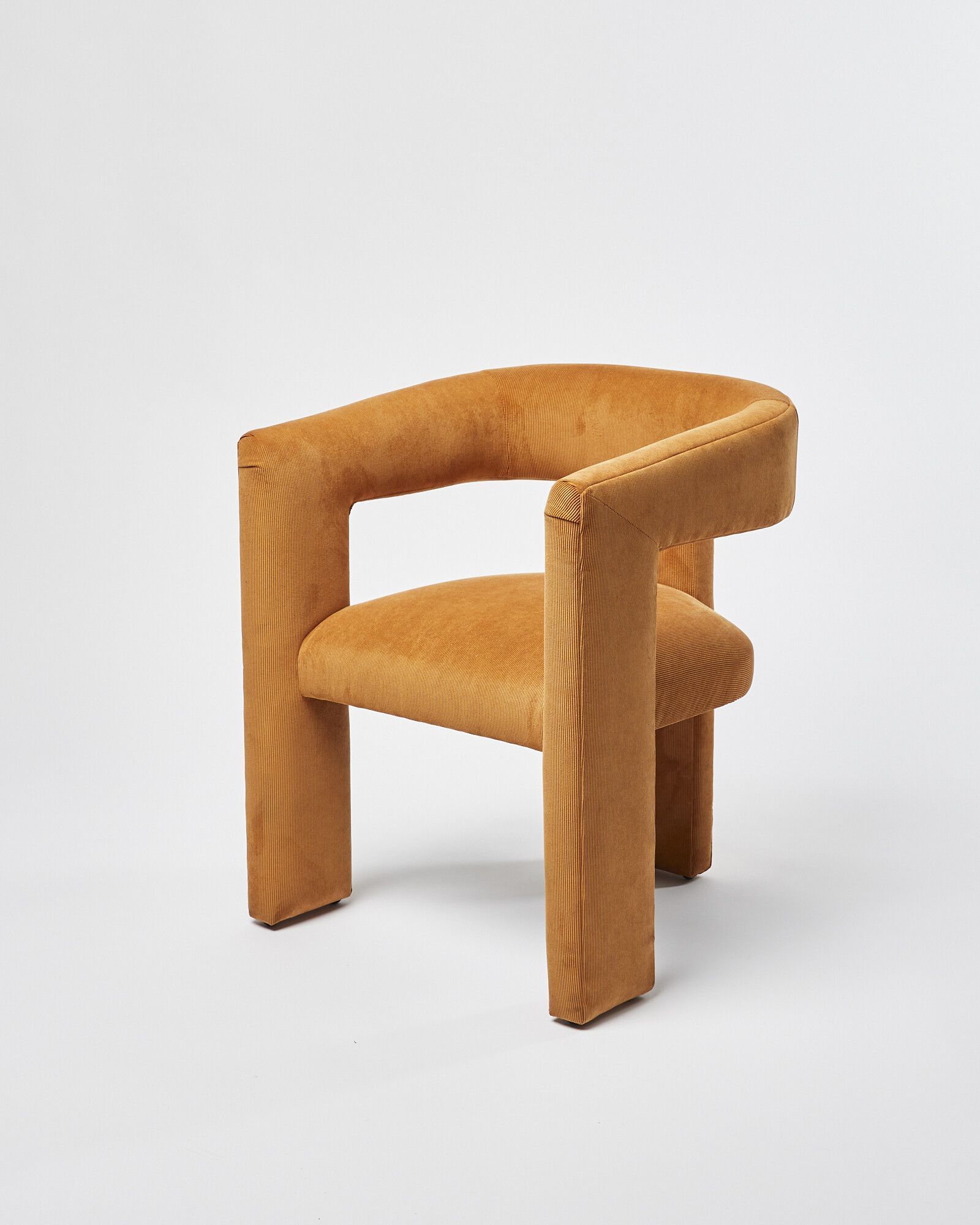 Tress Orange Corduroy Chair Oliver Bonas