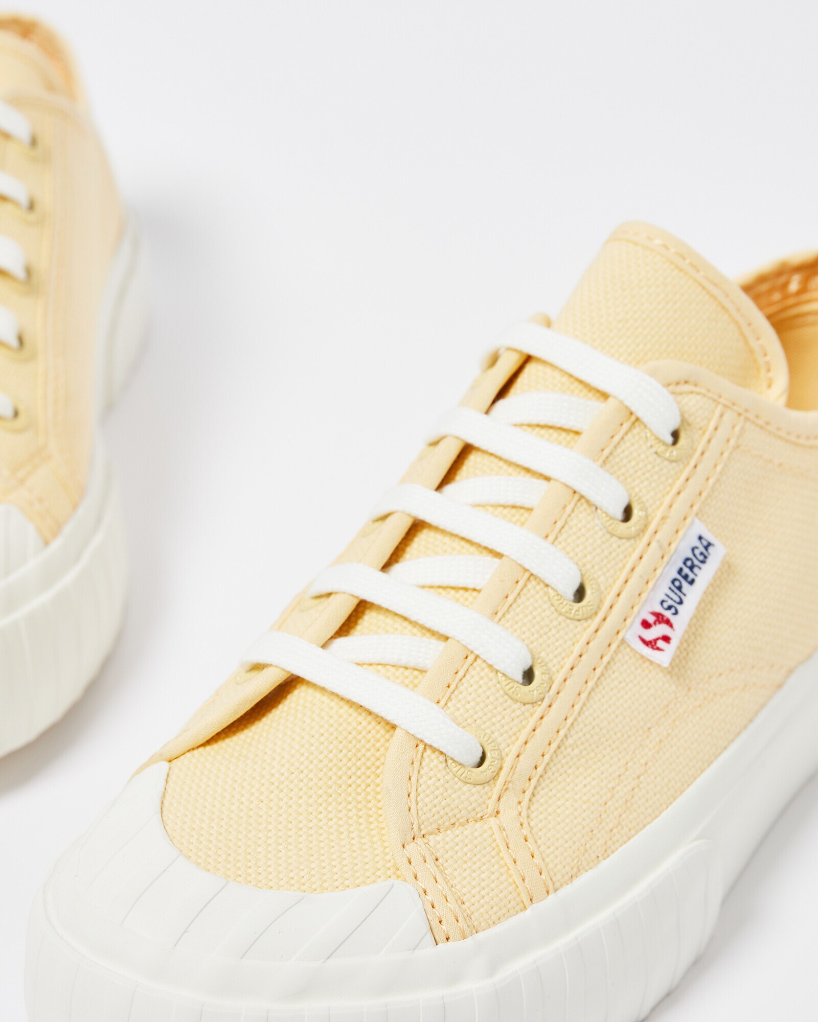 Superga 2630 Stripe Yellow Cotton Sneakers Oliver Bonas US