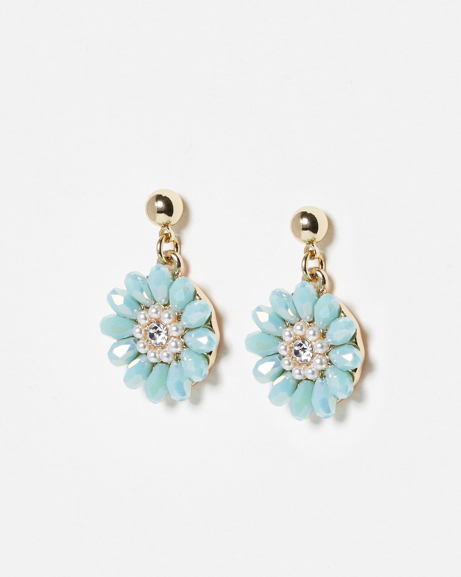 Alora Flower Drop Earrings | Oliver Bonas