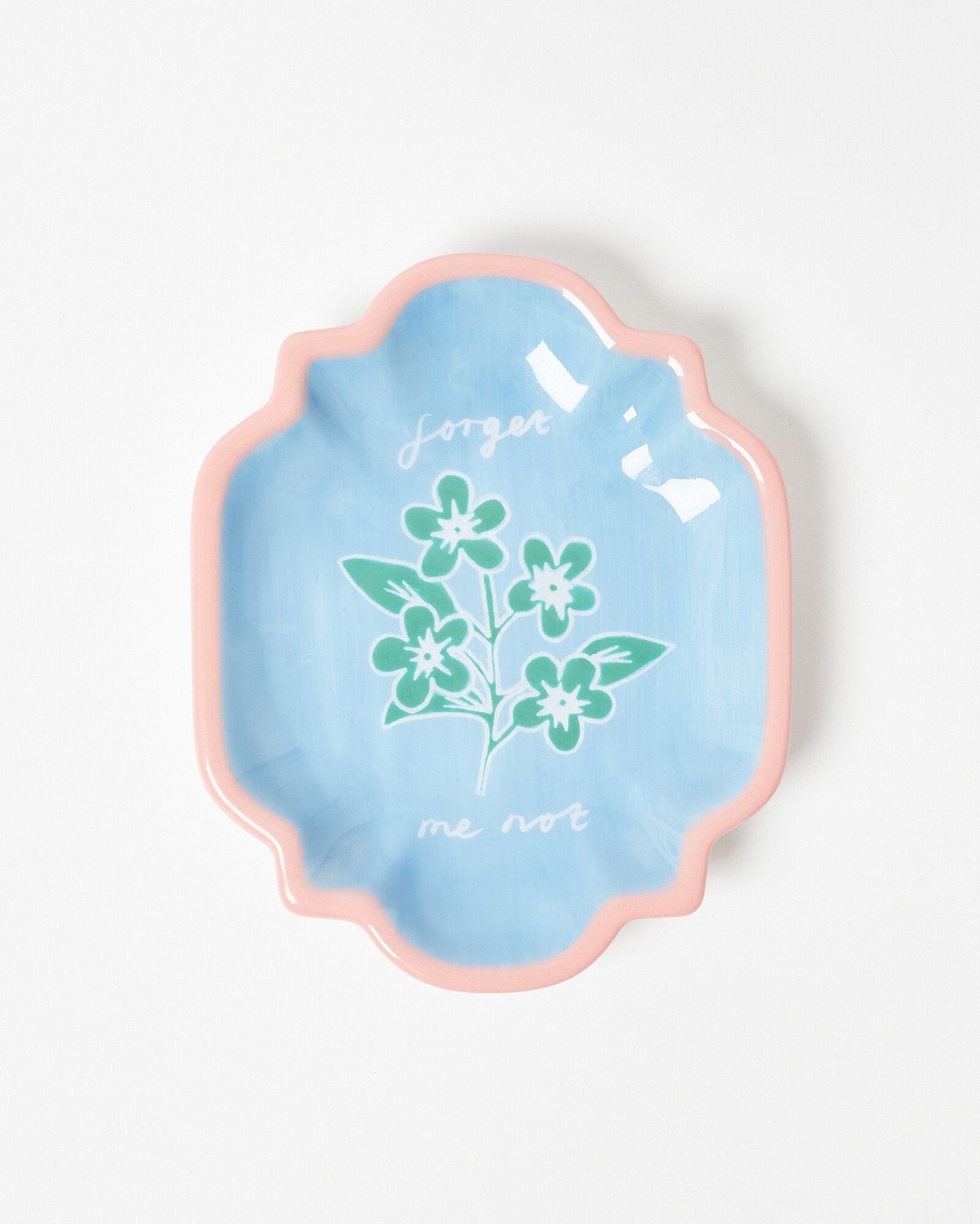 Forget Me Not Trinket Dish