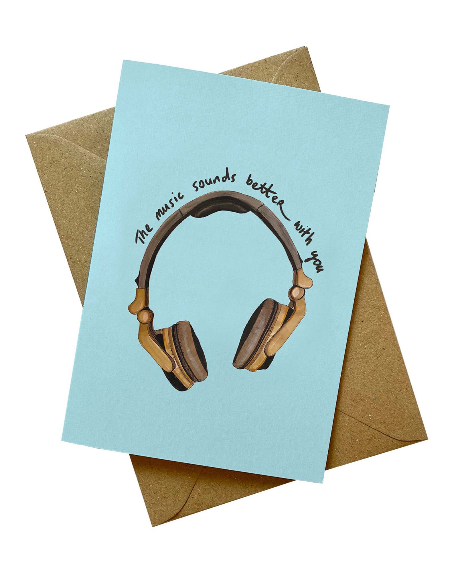 Music Sounds Better With You Valentine's Day Card | Oliver Bonas